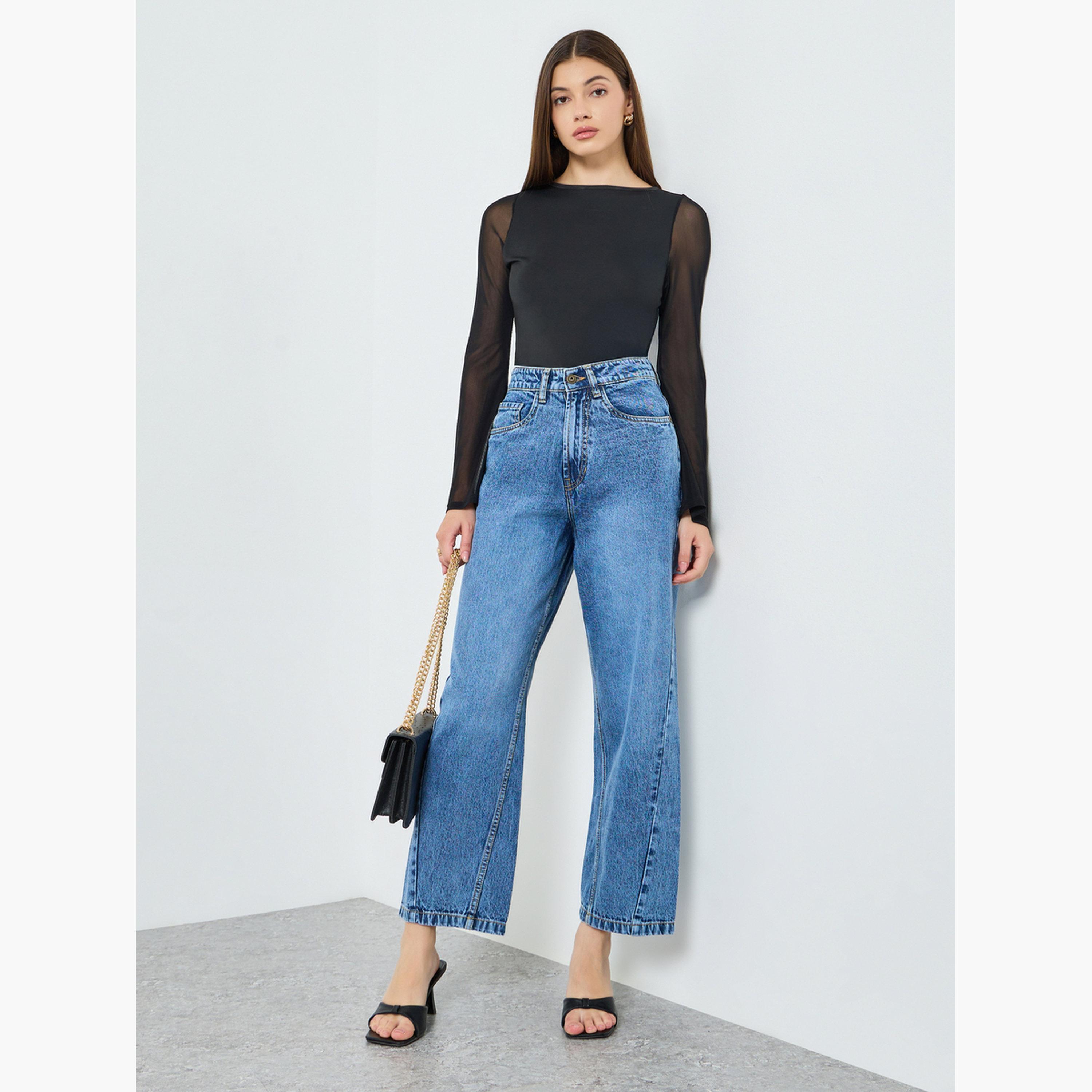 Styli Women Blue Relaxed Fit Jeans-women-clothing-bottoms-jeans-image-2