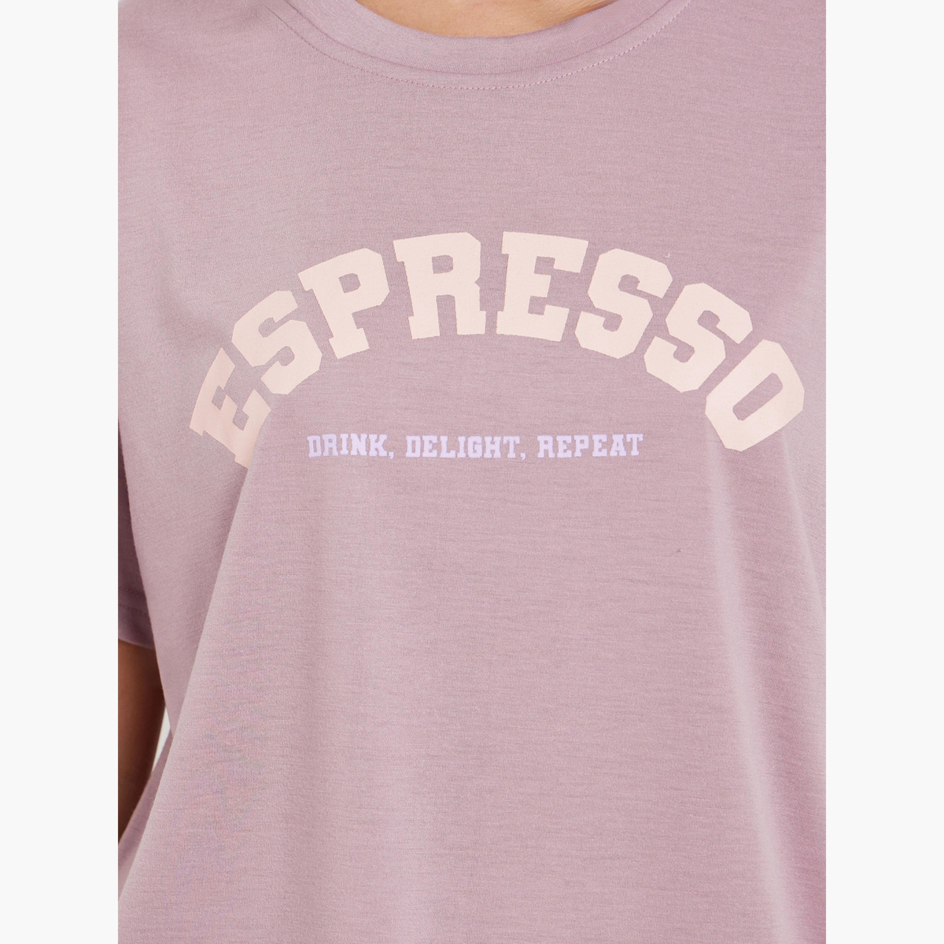 ستايلي - بيجاما بطبعة شعار الإسبريسو-women-clothing-nightwear-pyjamas-longsets-image-6