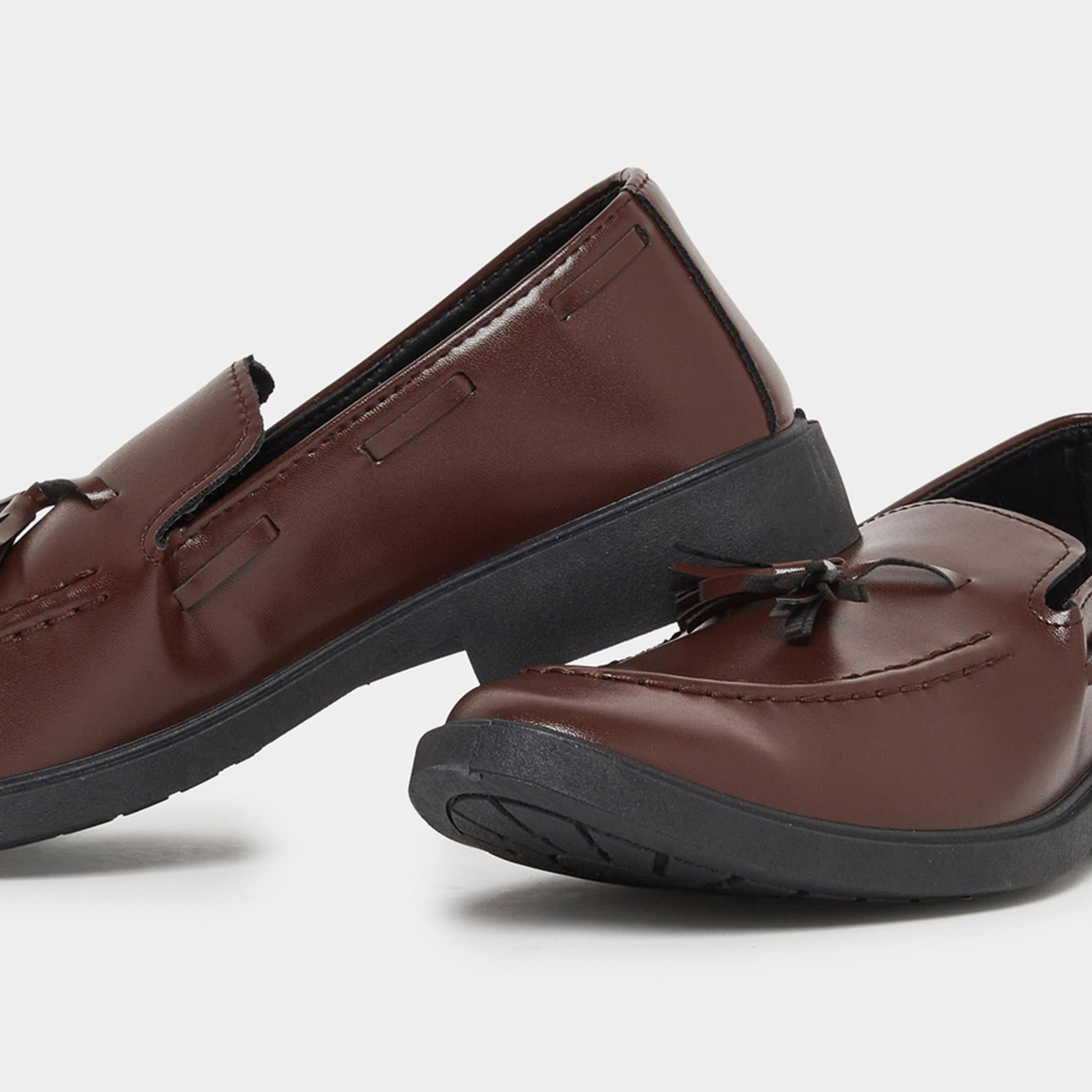 ستايلي - حذاء كلاسيكي من الجلد الصناعي بشراشيب للرجال-men-shoes-formalshoes-image-4