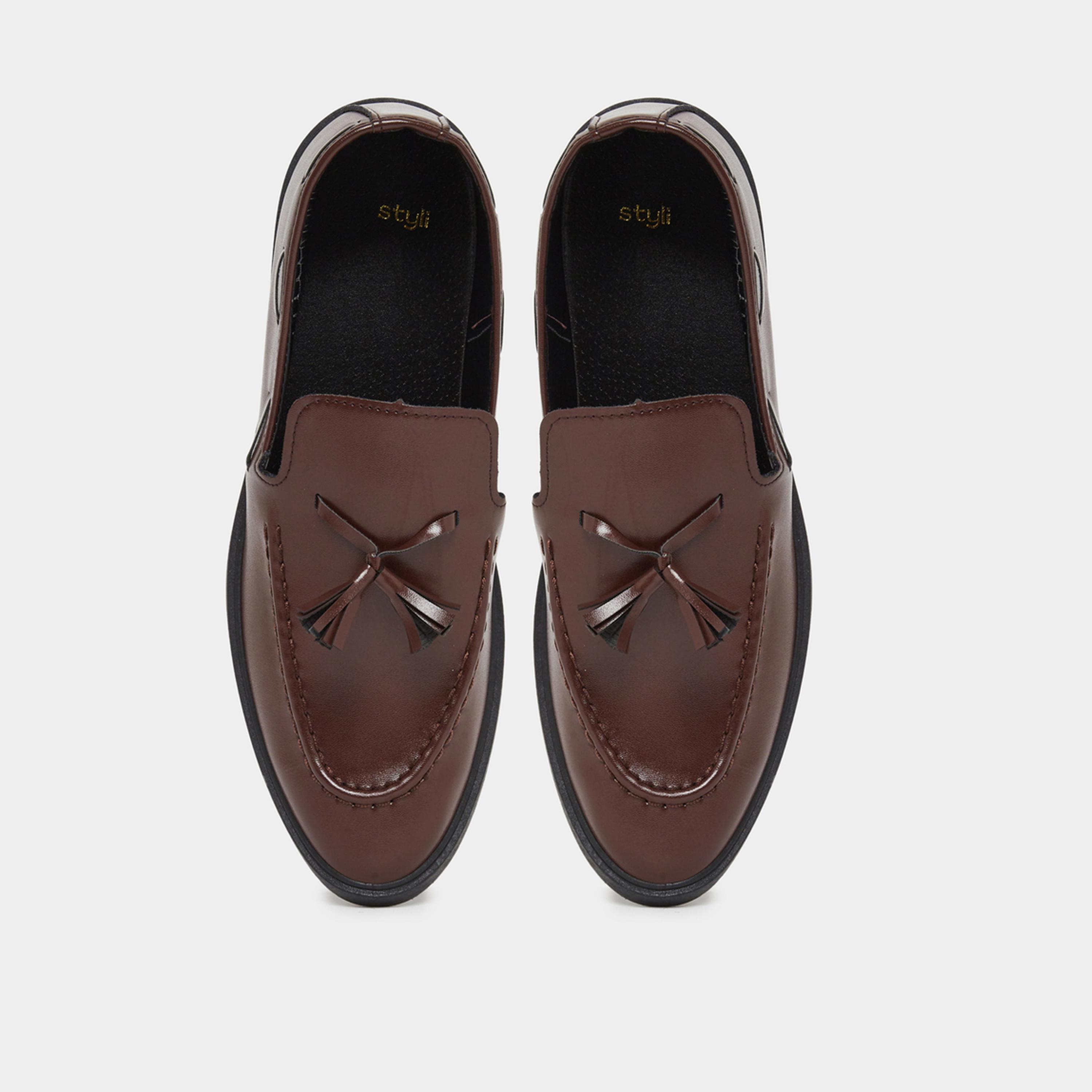 ستايلي - حذاء كلاسيكي من الجلد الصناعي بشراشيب للرجال-men-shoes-formalshoes-image-6