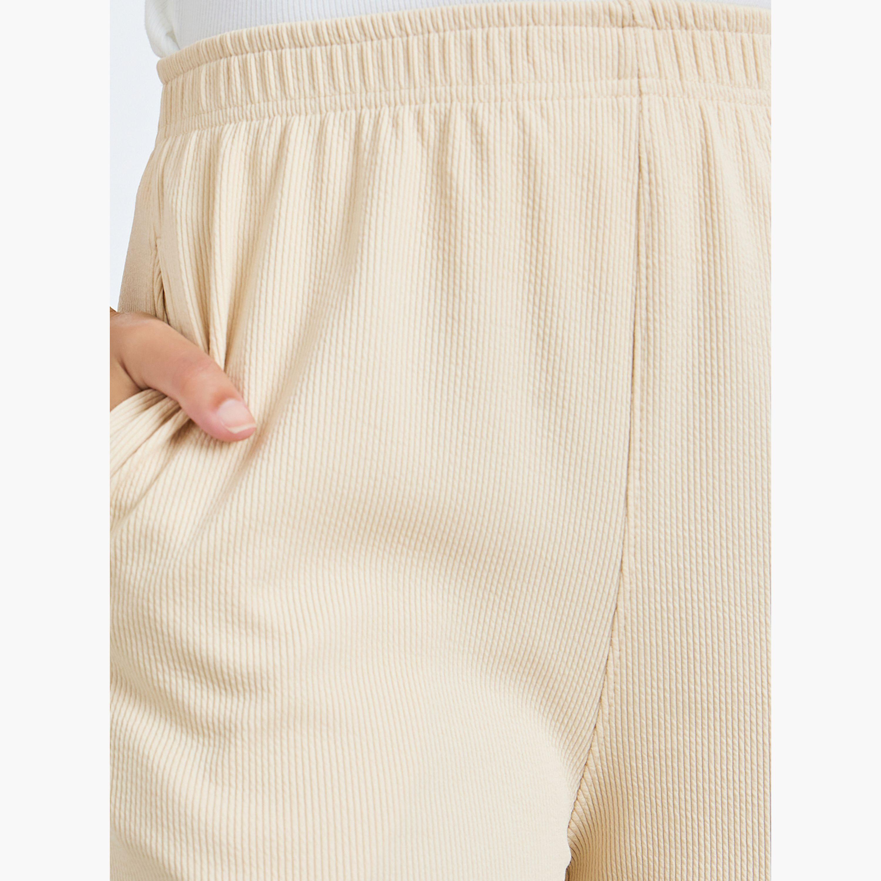 Styli Beige Relaxed Fit Joggers-women-clothing-bottoms-joggers-image-3