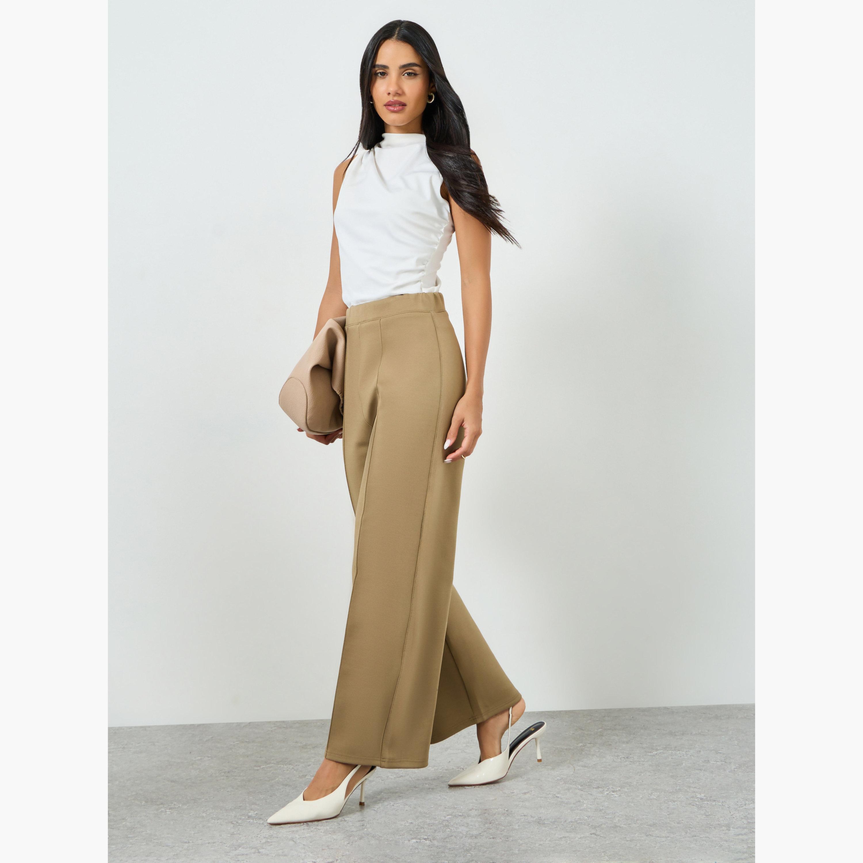 بنطال سكوبا بأرجل واسعة-women-clothing-bottoms-trousers-image-2