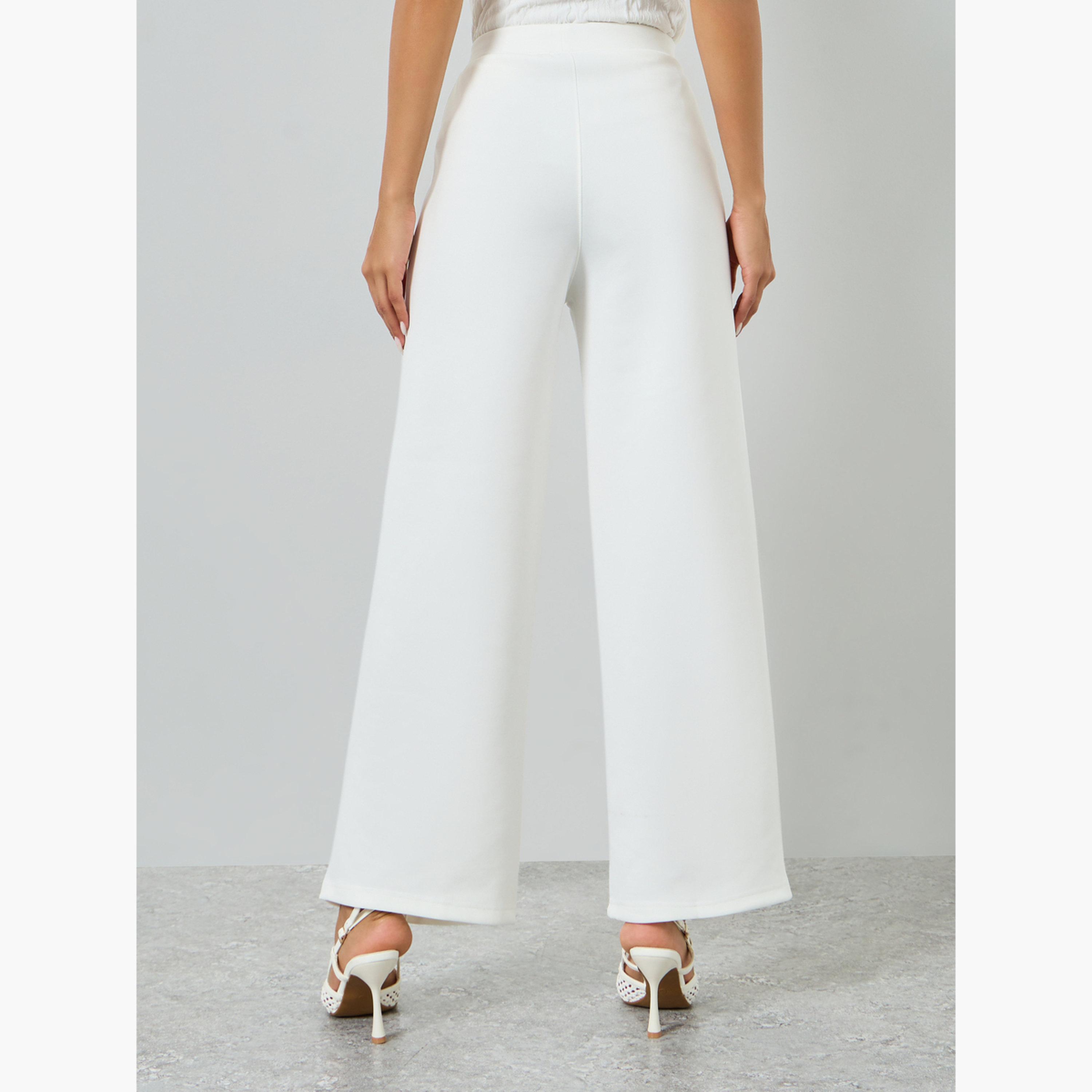 Styli Off White Wide Leg Scuba Pants-women-clothing-bottoms-trousers-image-3