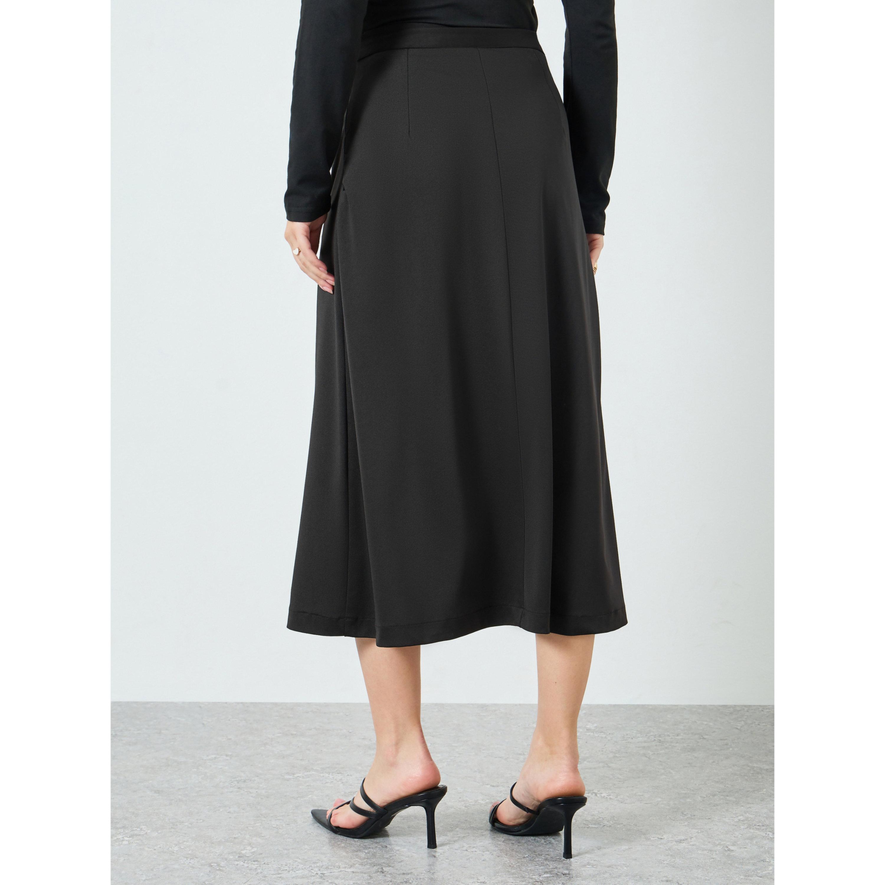 تنورة ميدي رسمية مع جيب جانبي-women-clothing-bottoms-skirts-image-4