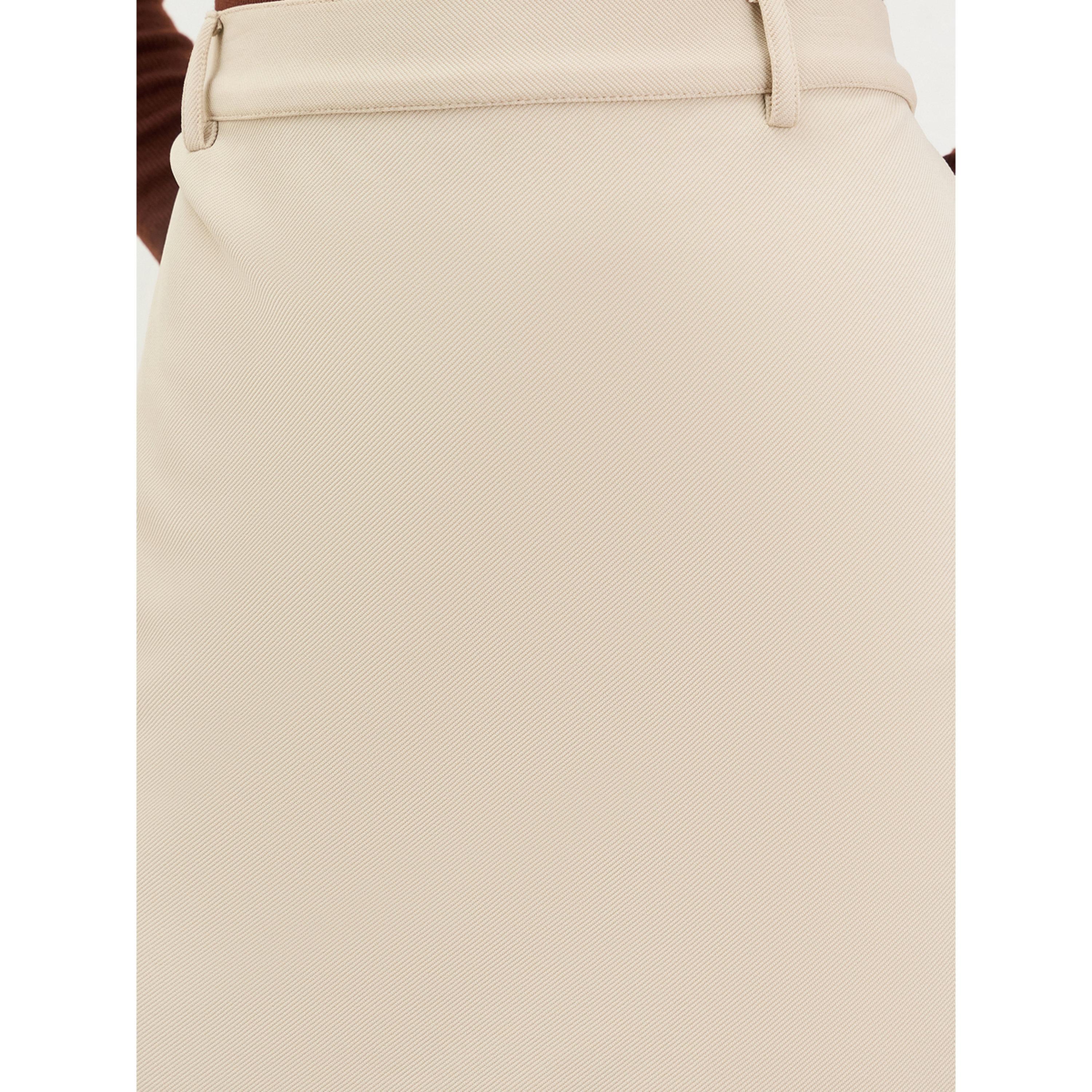 Styli Beige Pencil Midi Skirt with Back Slit-women-clothing-bottoms-skirts-image-3