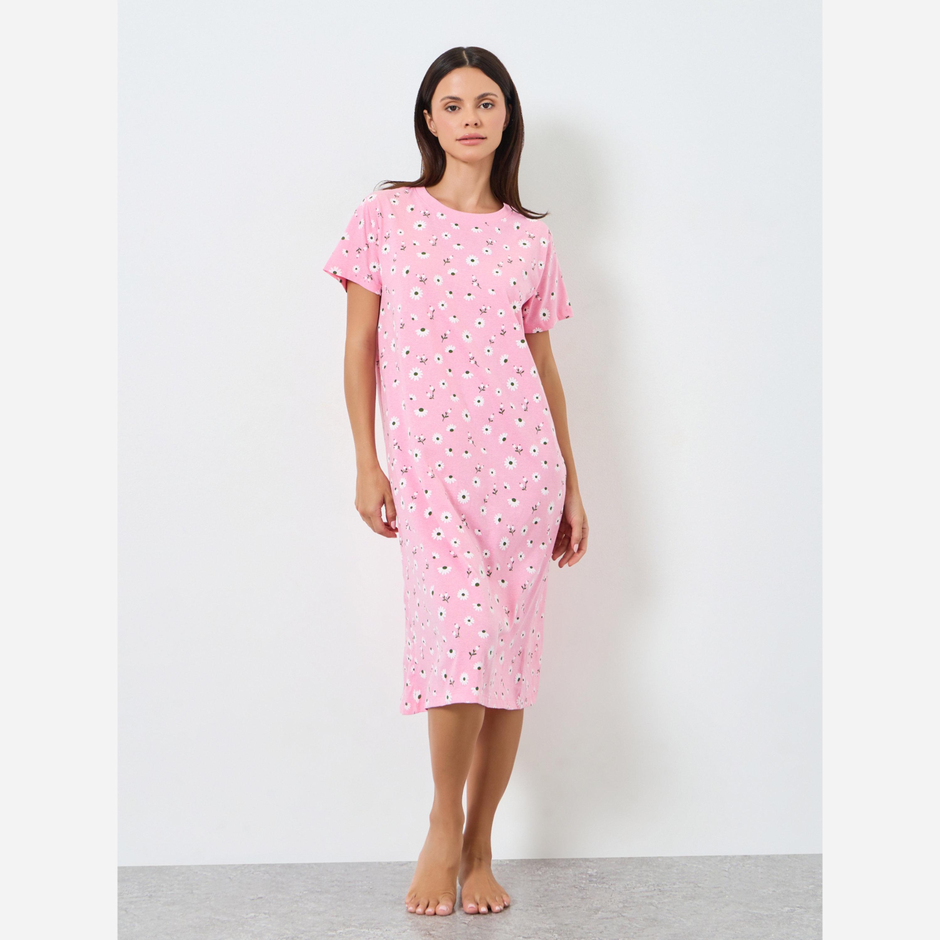 Styli Pack of 2 - Women Printed Slipdress-women-clothing-nightwear-nighties-image-2