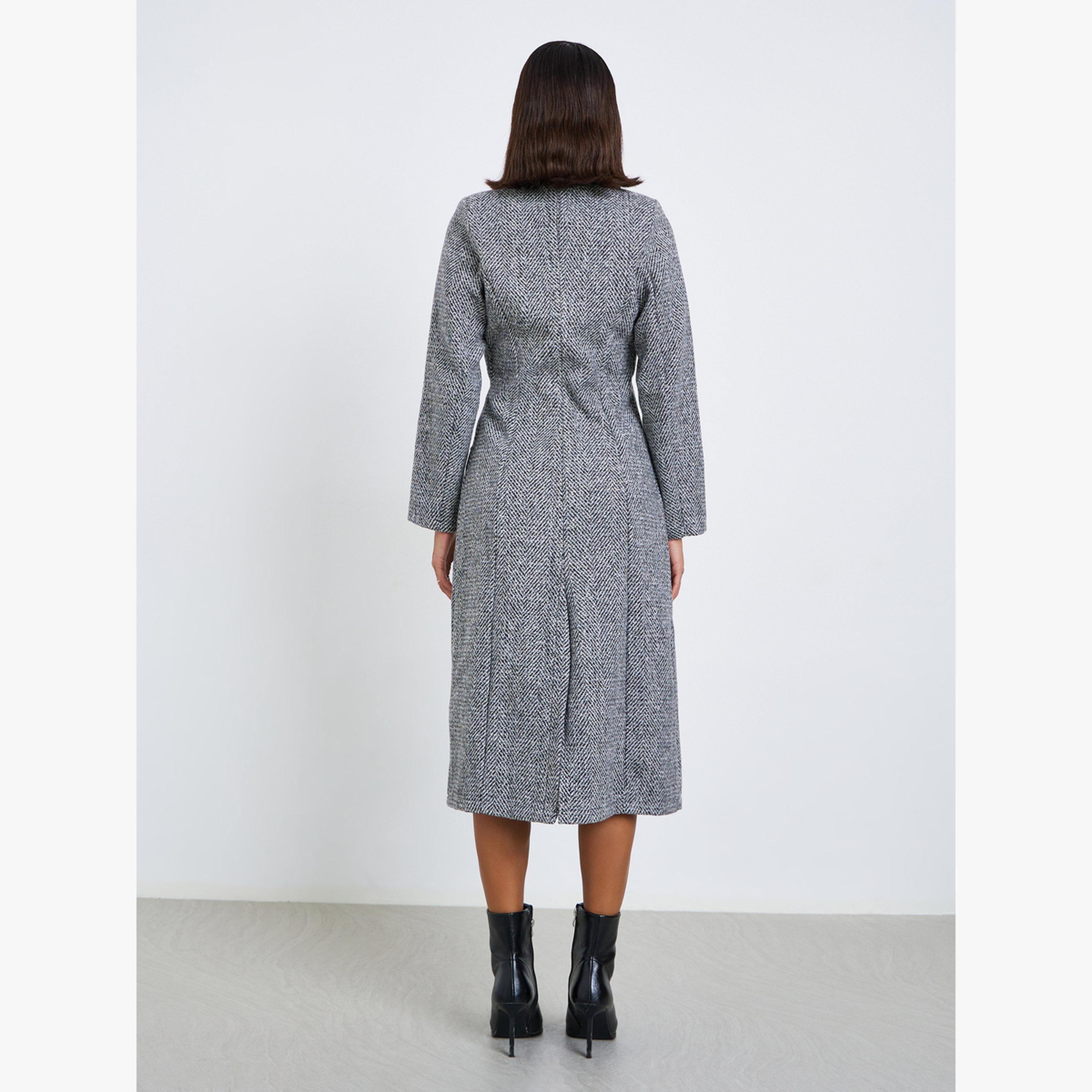فستان بليزر ميدي بمظهر تويد-women-clothing-dresses-image-5