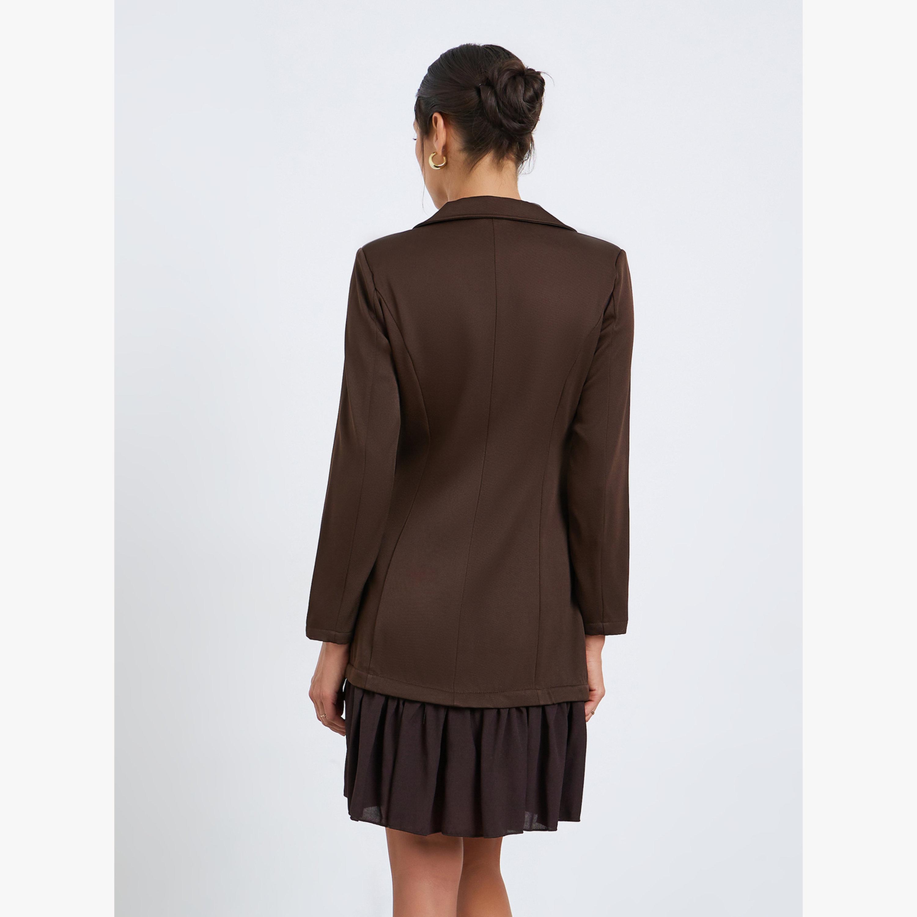 فستان قصير بليزر بأكمام طويلة-women-clothing-dresses-image-5