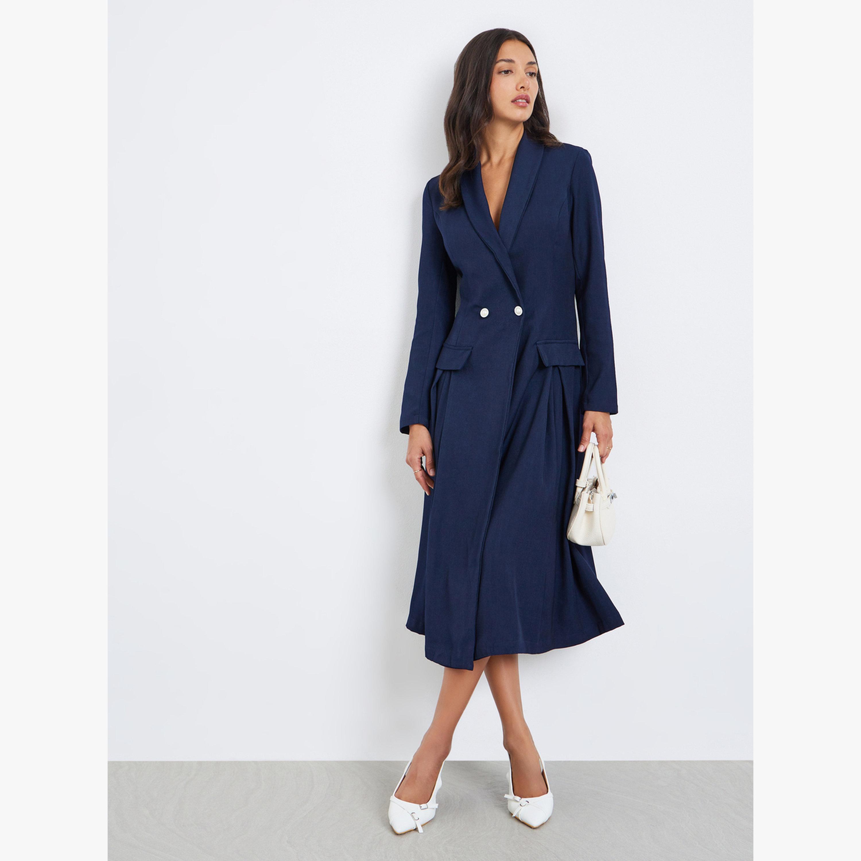 فستان ميدي بليزر بأكمام طويلة-women-clothing-dresses-image-1