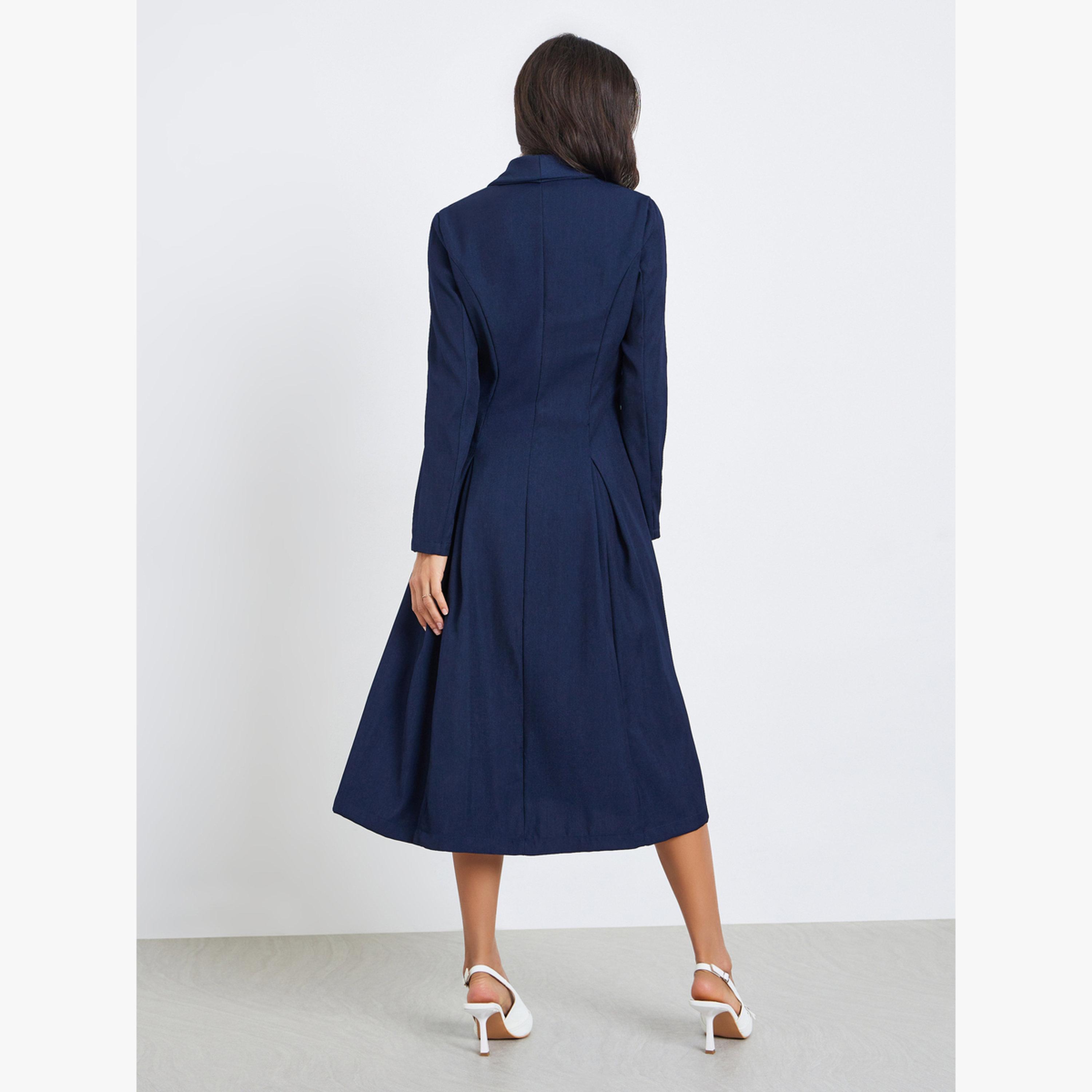 فستان ميدي بليزر بأكمام طويلة-women-clothing-dresses-image-4