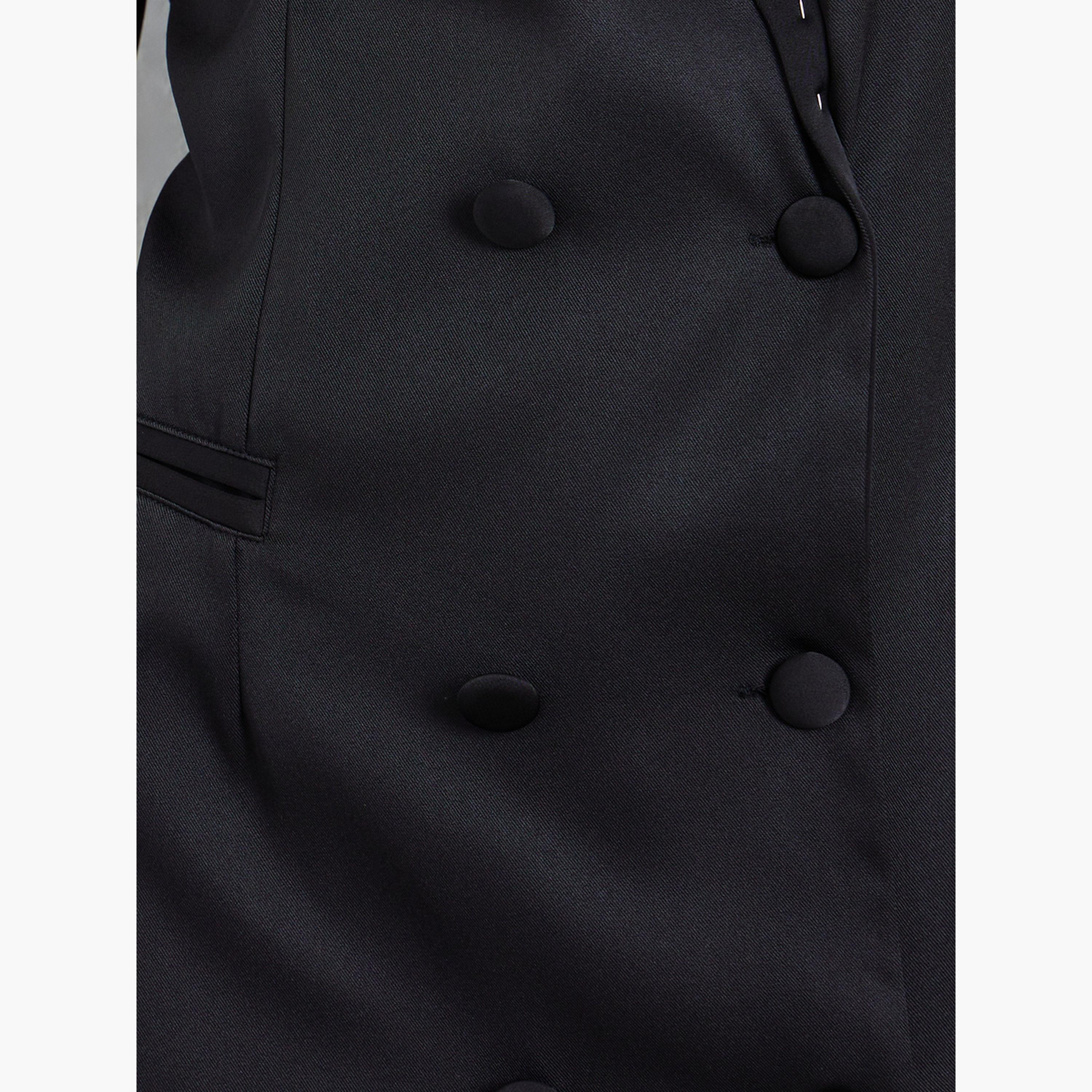Styli Black Double Breasted Blazer Maxi Dress-women-clothing-dresses-image-5