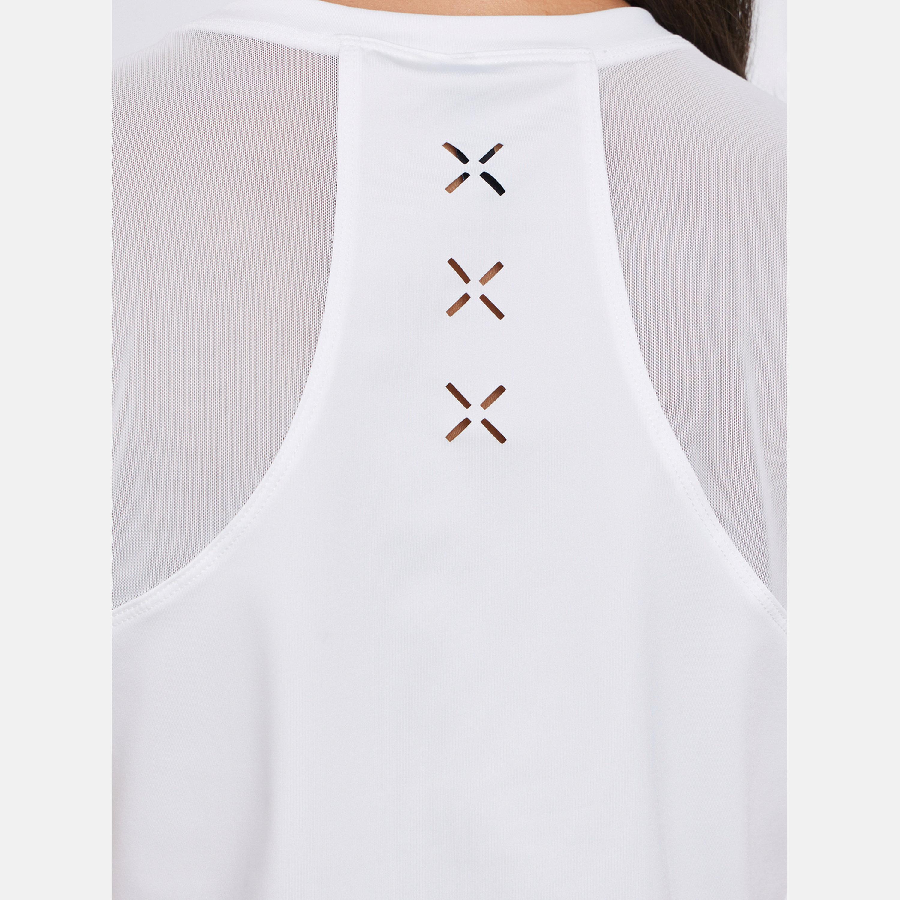 Styli Back Laser Cut Detail Mesh Panel Top-women-clothing-sportswearandactivewear-tshirtsandvests-image-3