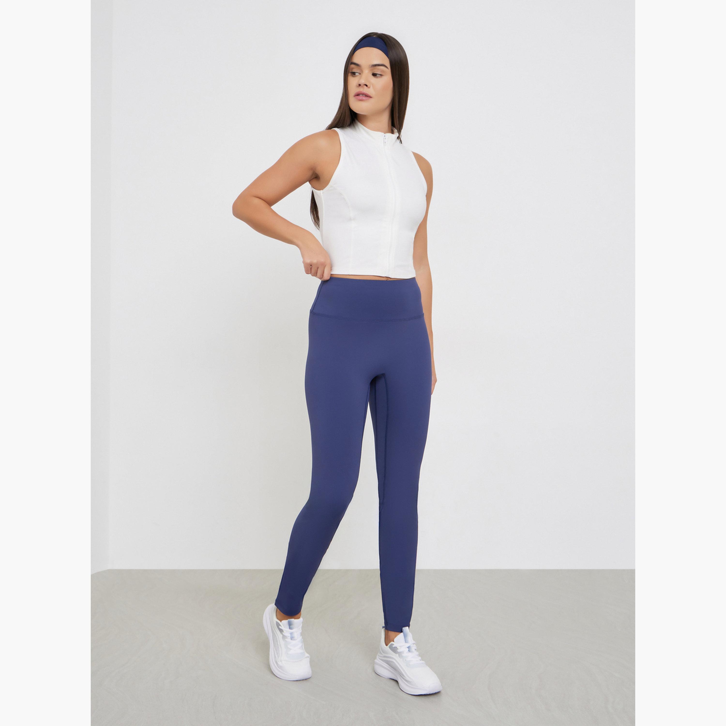 ستايلي - فيزون بخصر عريض وتصميم بخياطة مزدوجة-women-clothing-sportswearandactivewear-bottoms-leggings-image-2