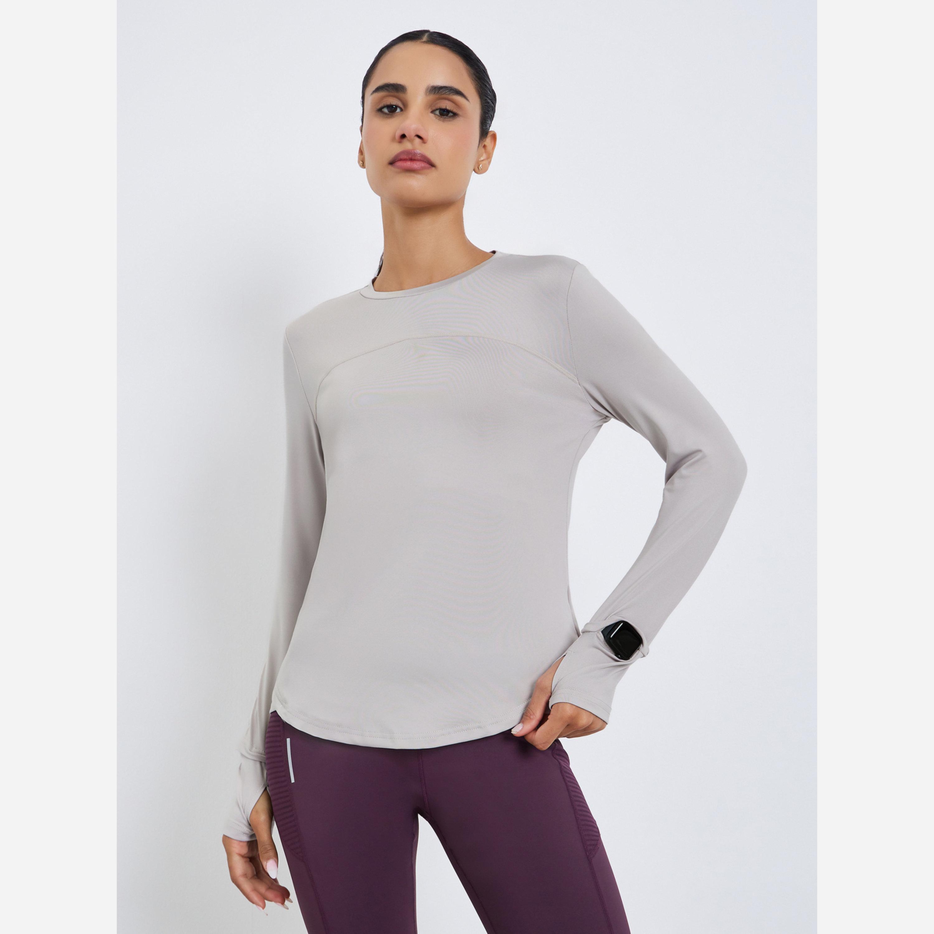 Styli Stitch Detail Overlay Side Effect Watch Peep Top-women-clothing-sportswearandactivewear-tshirtsandvests-image-1