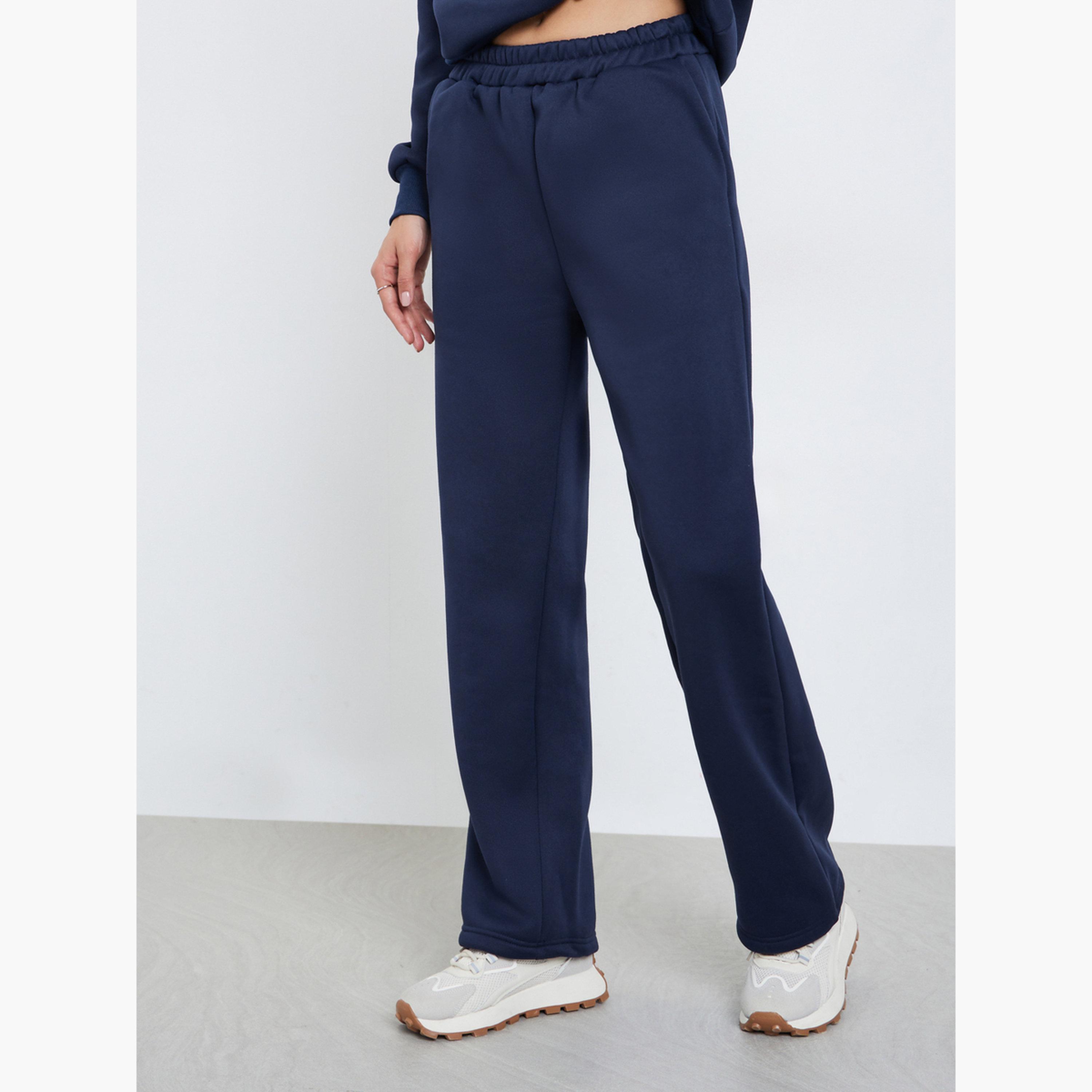 ستايلي - طقم سويت شيرت وبنطال رياضي بتفاصيل مرقعة للنساء-women-clothing-coordsets-image-4