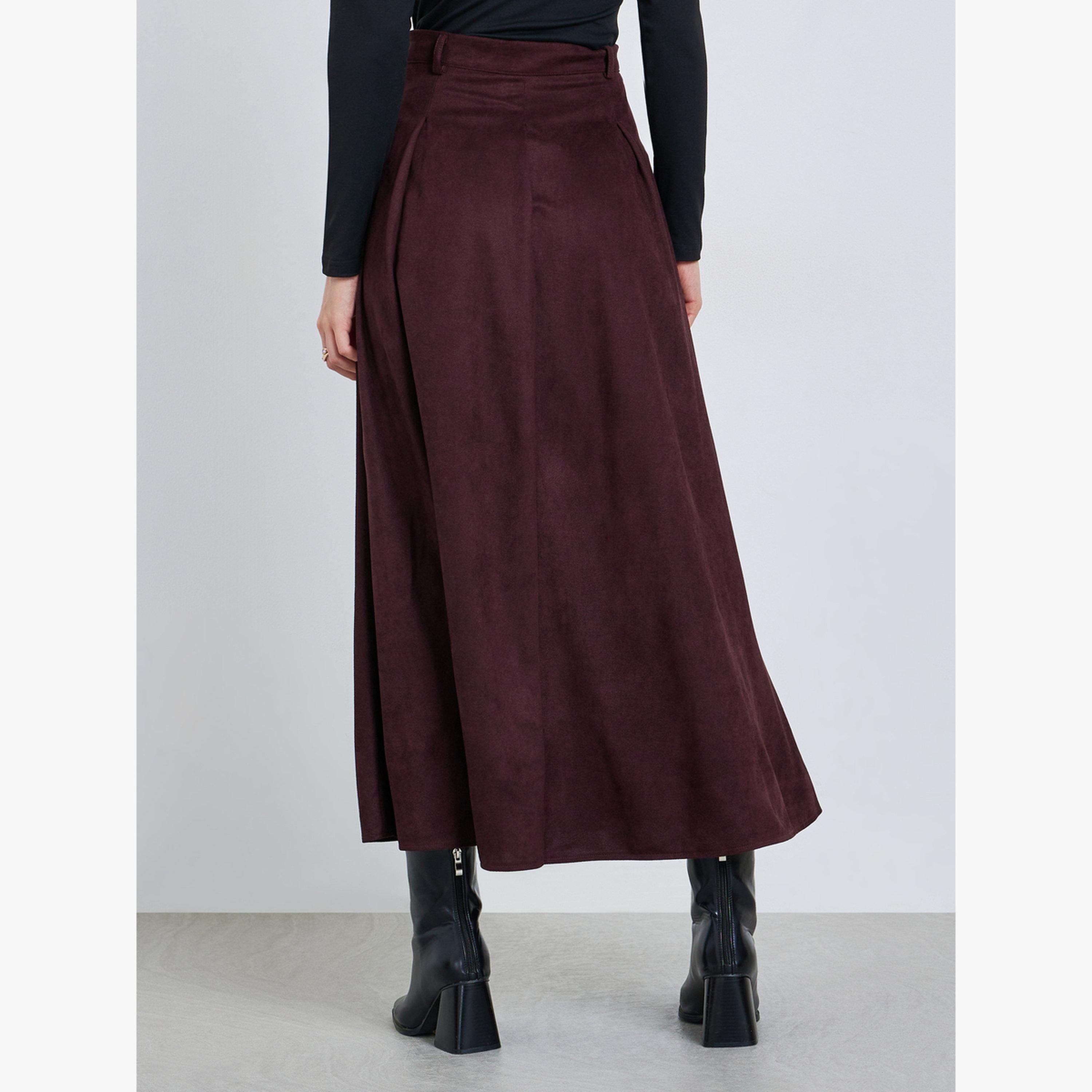 تنورة ميدي سويدي بحافة واسعة-women-clothing-bottoms-skirts-image-3