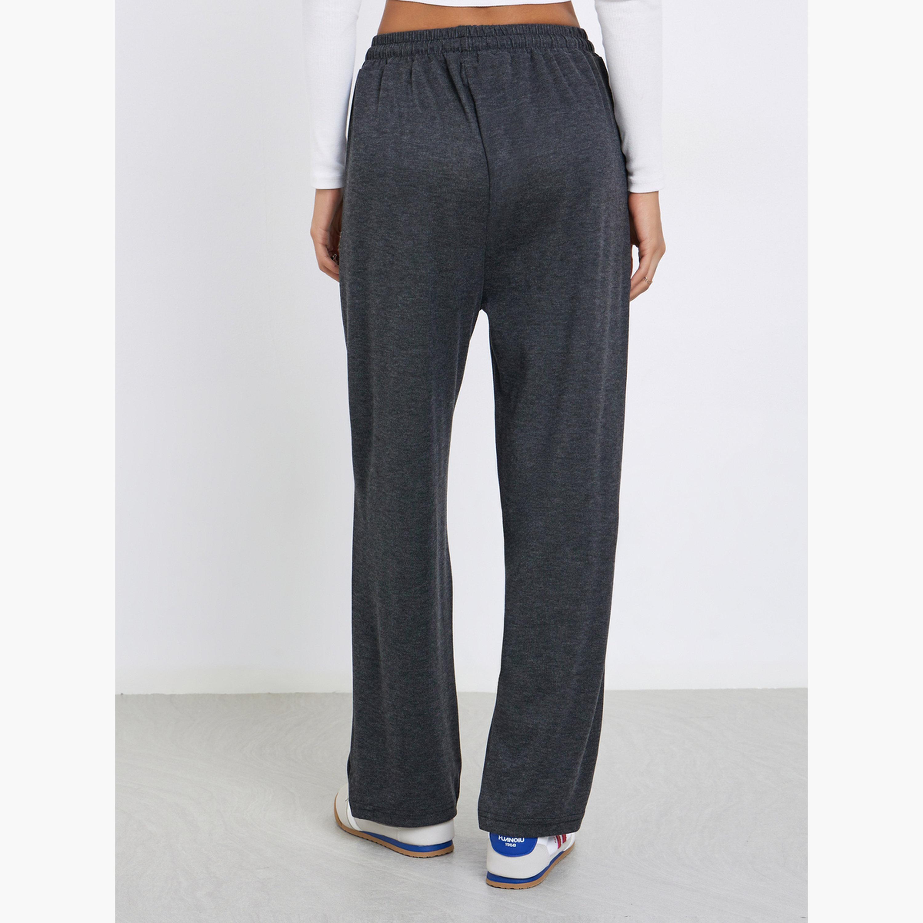 ستايلي - بنطال رياضي واسع الساق برباط متين للنساء-women-clothing-bottoms-joggers-image-4