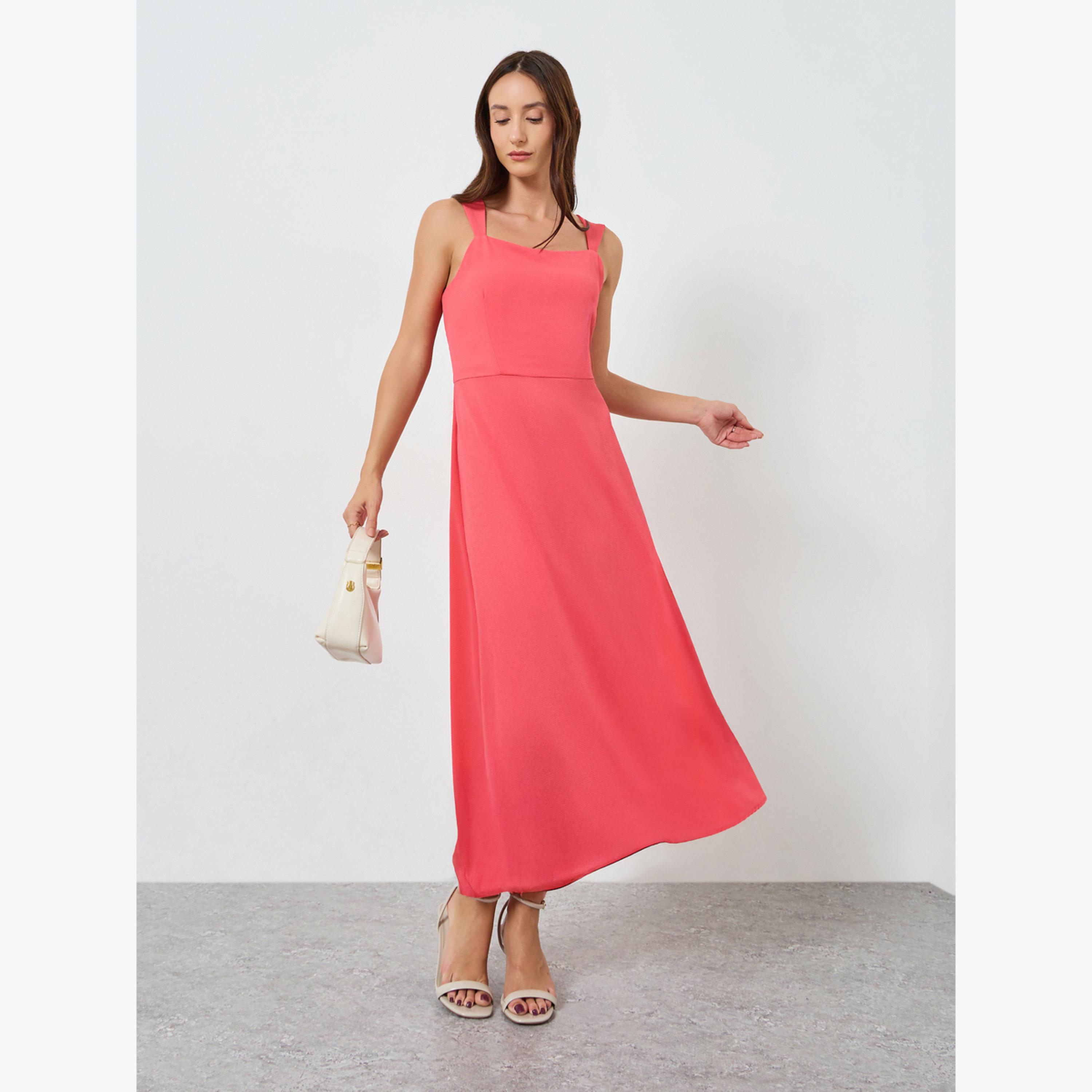 فستان طويل بحمالات وحافة واسعة-women-clothing-dresses-image-1