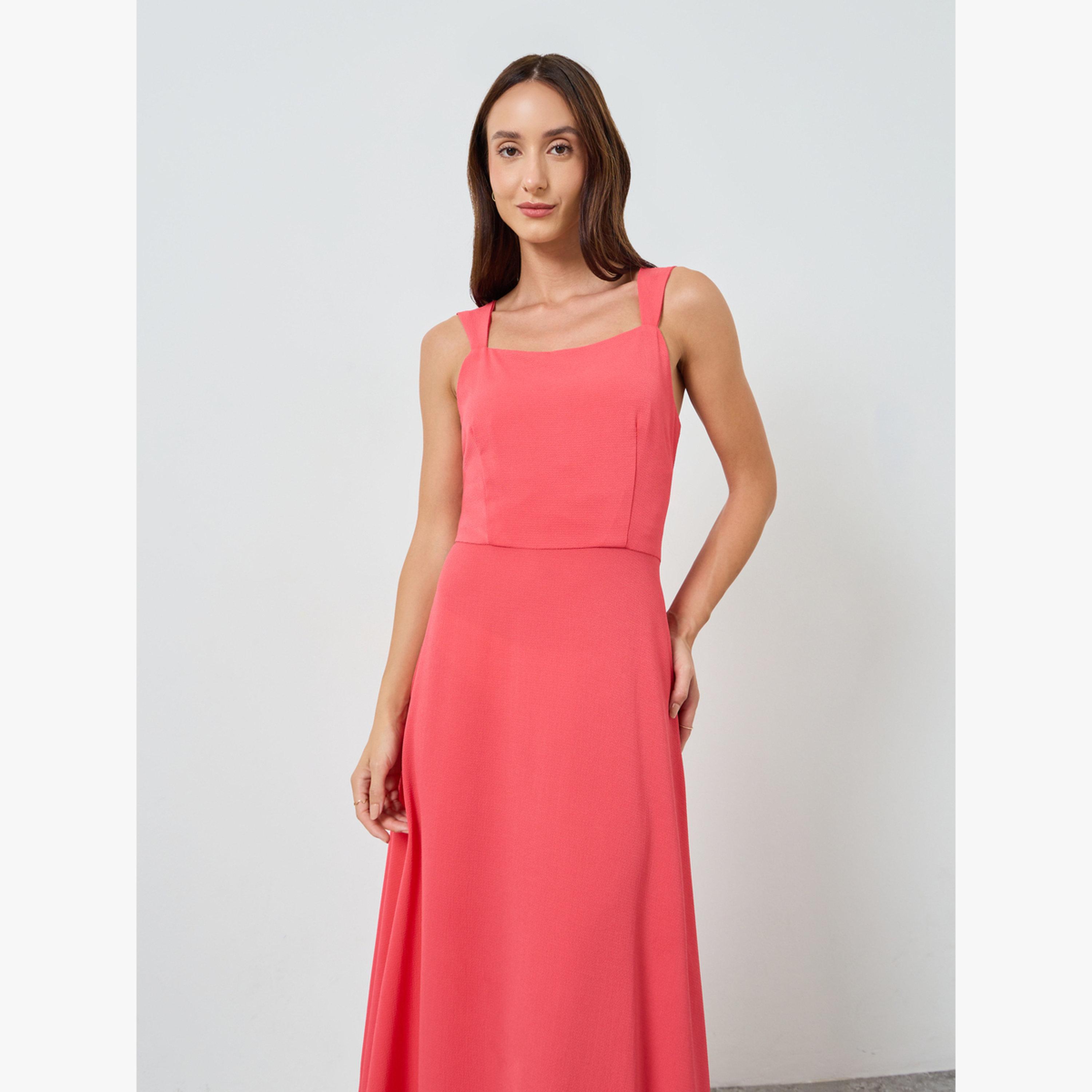 فستان طويل بحمالات وحافة واسعة-women-clothing-dresses-image-2