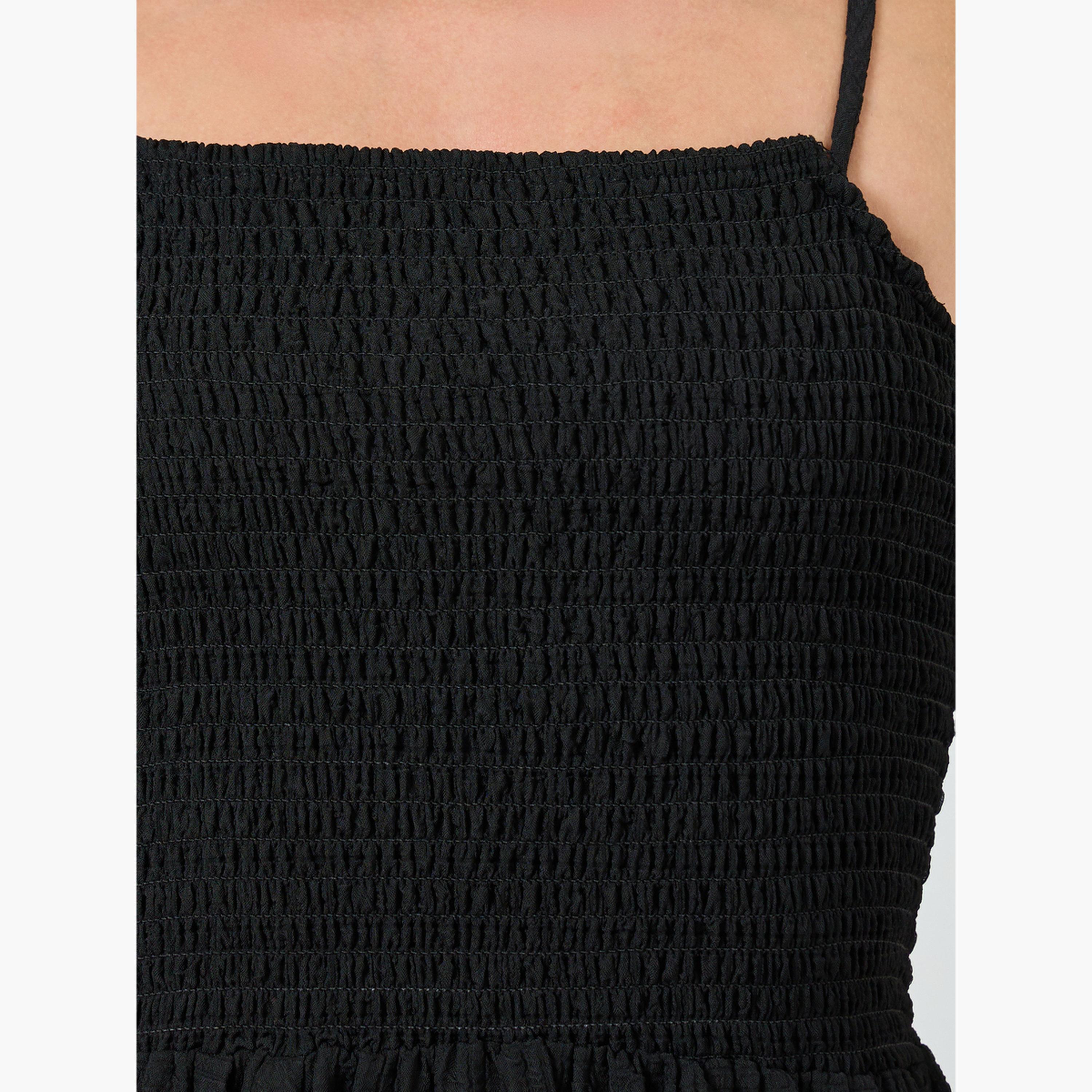 ماكسيم كرييشن - فستان ماكسي أسود بحمالات للنساء-women-clothing-dresses-image-5