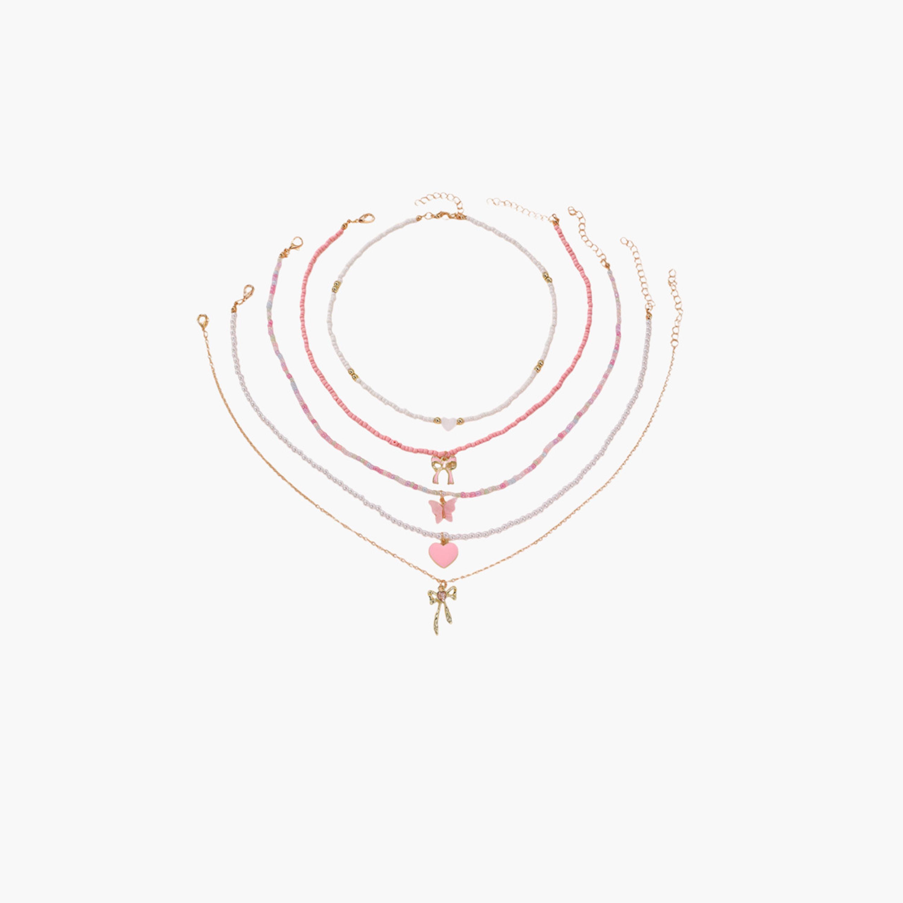 Take Two Women  5pcs Assorted Pendant Beaded Necklace Set-women-watchesandjewellery-jewellery-necklacesandpendants-image-1