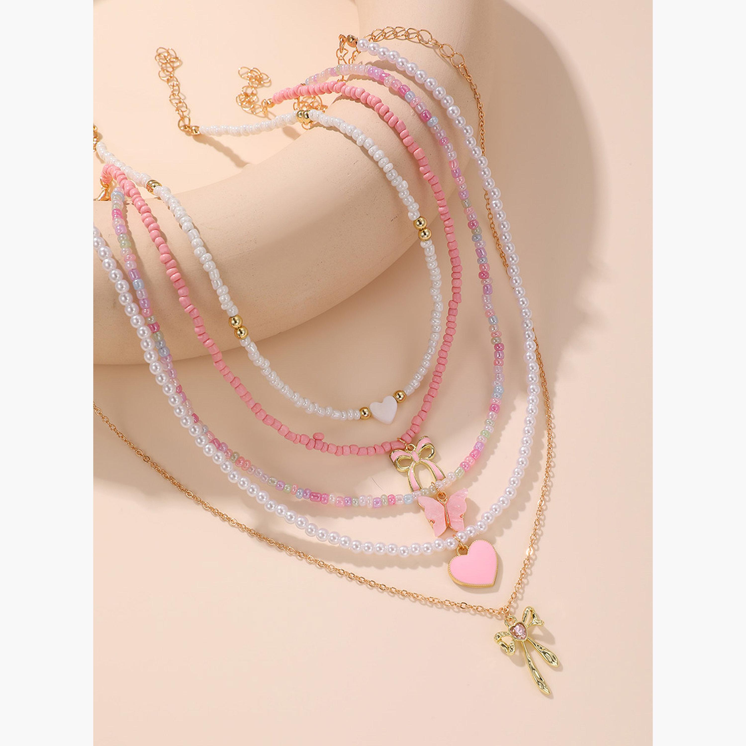 Take Two Women  5pcs Assorted Pendant Beaded Necklace Set-women-watchesandjewellery-jewellery-necklacesandpendants-image-3