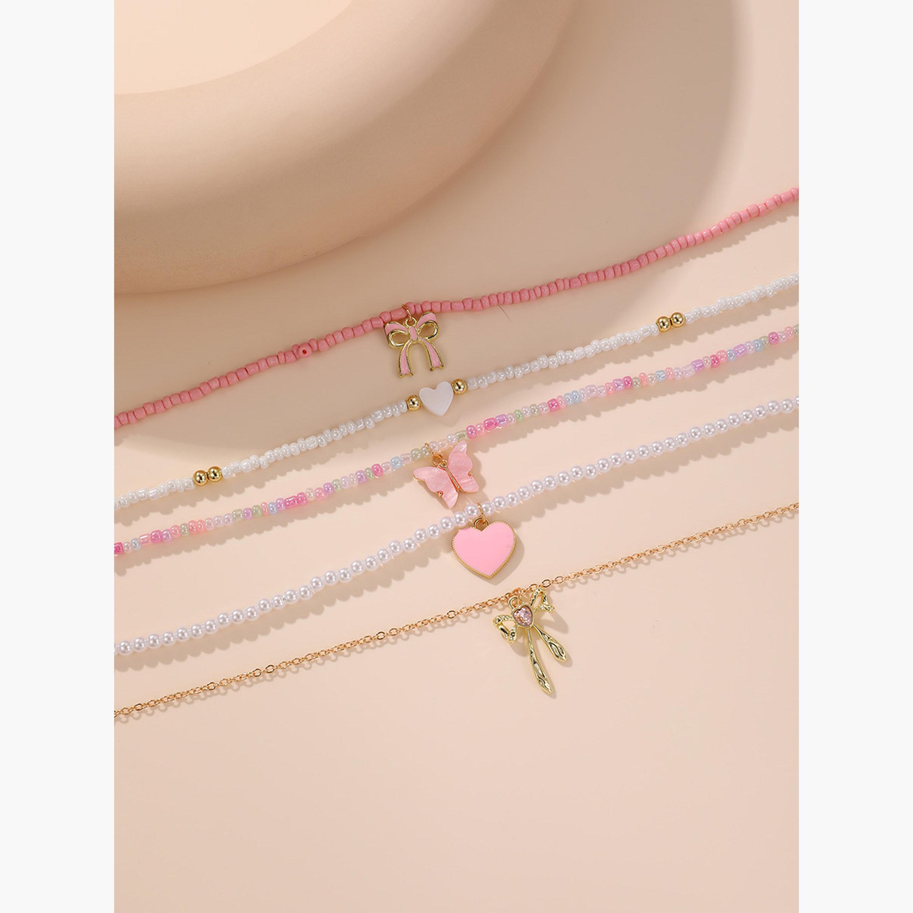 Take Two Women  5pcs Assorted Pendant Beaded Necklace Set-women-watchesandjewellery-jewellery-necklacesandpendants-image-4