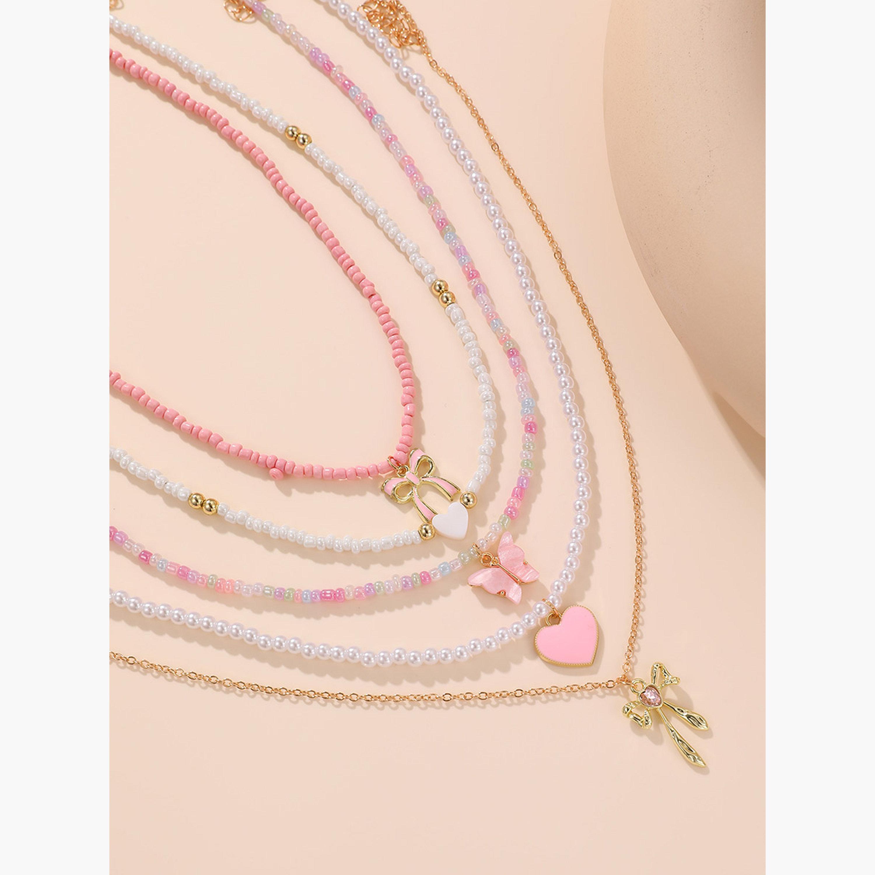 Take Two Women  5pcs Assorted Pendant Beaded Necklace Set-women-watchesandjewellery-jewellery-necklacesandpendants-image-5
