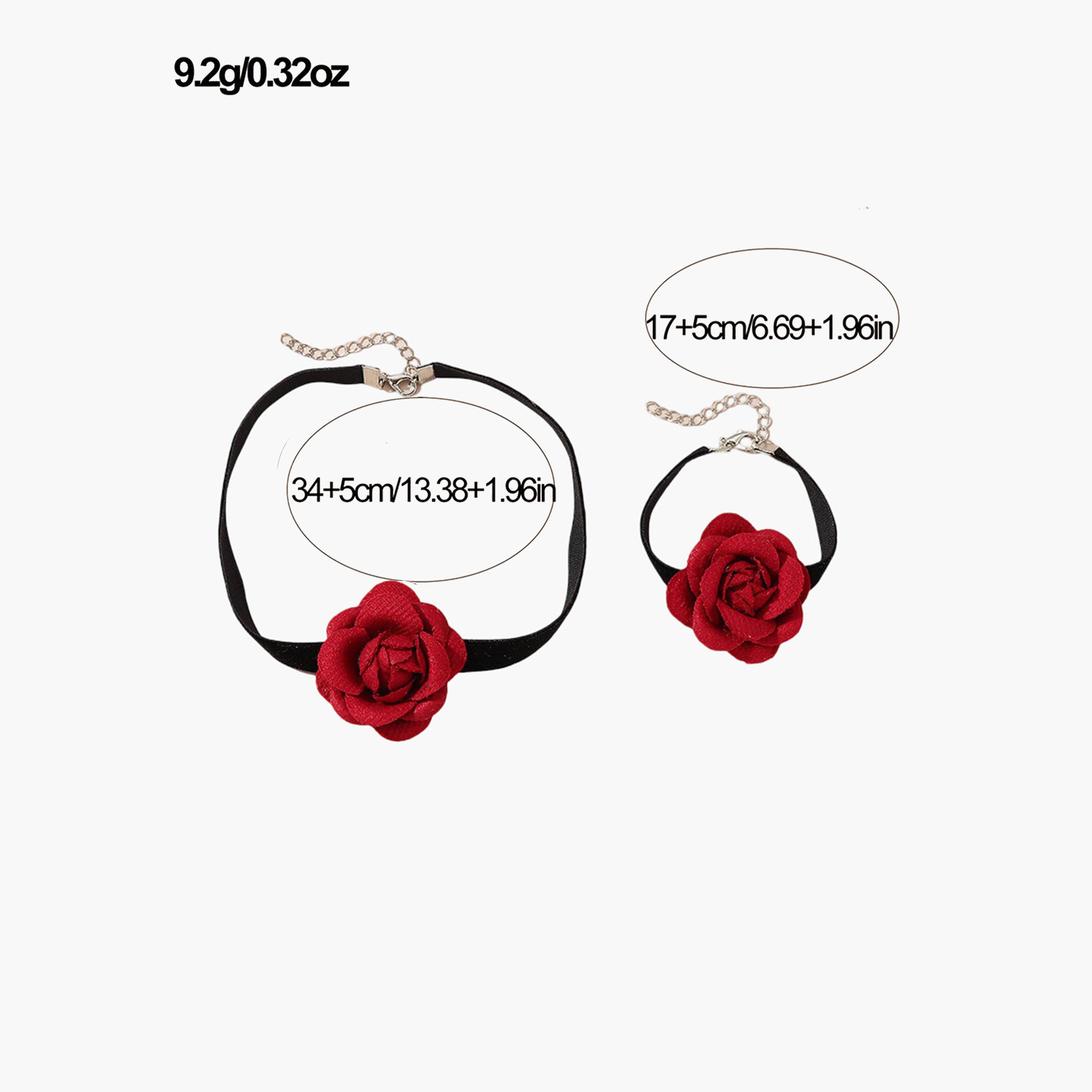 Take Two Women  2pcs 3D Floral Decor Necklace And Bracelet Set-women-watchesandjewellery-jewellery-jewellerysets-image-5