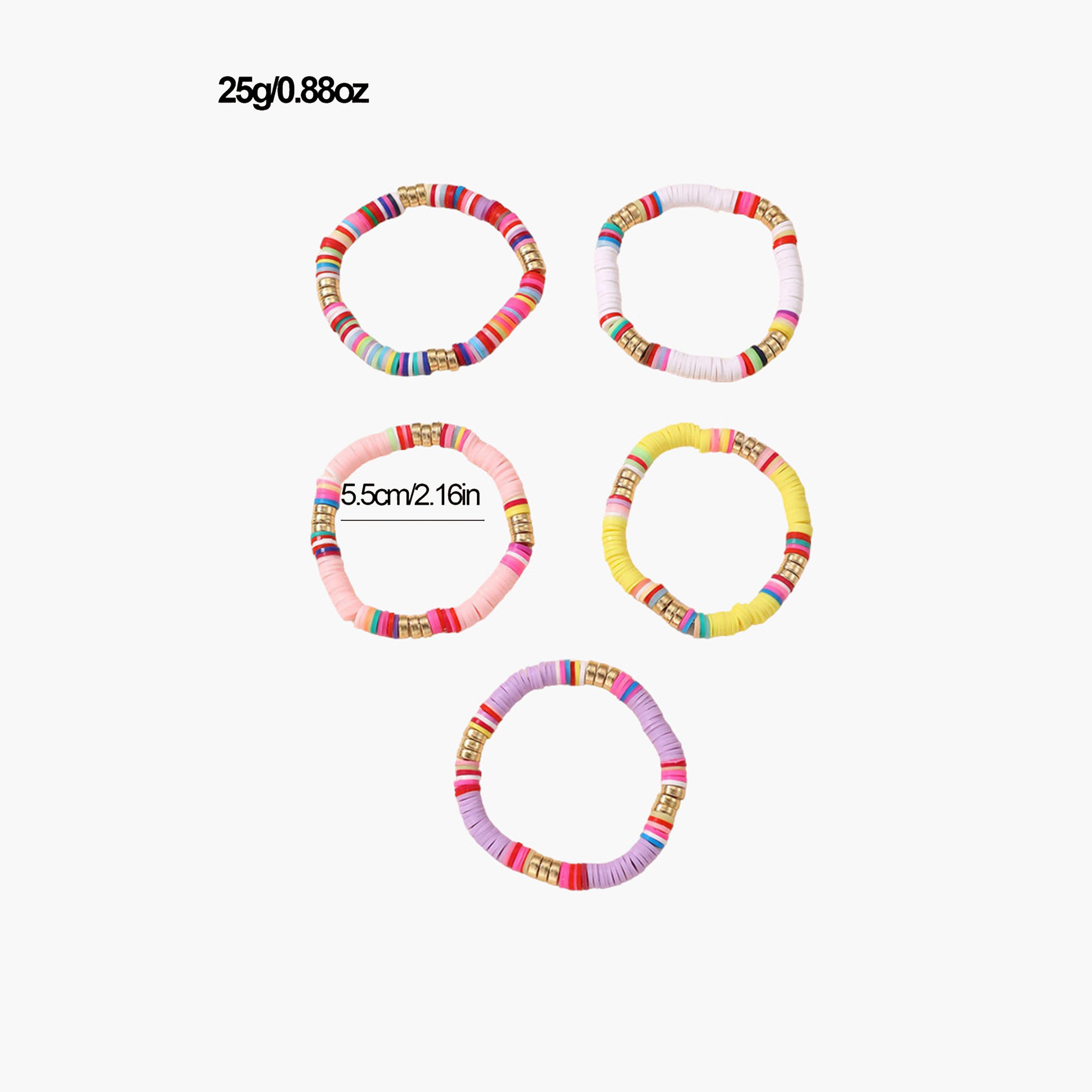 تيك تو - أساور ملونة 5 قطع-women-watchesandjewellery-jewellery-banglesandbracelets-image-3