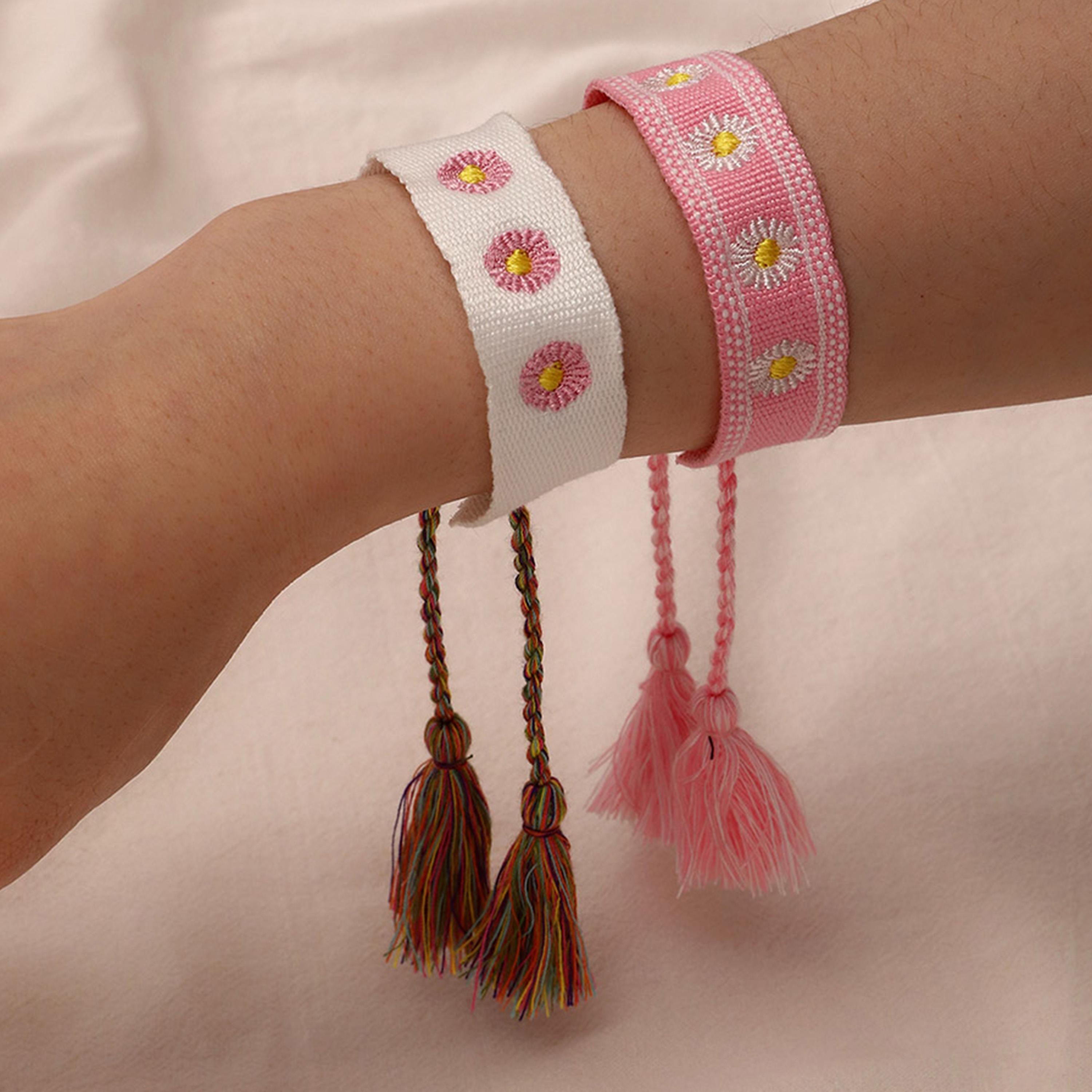 تيك تو - سوار منسوج مورّد قطعتين-women-watchesandjewellery-jewellery-banglesandbracelets-image-2