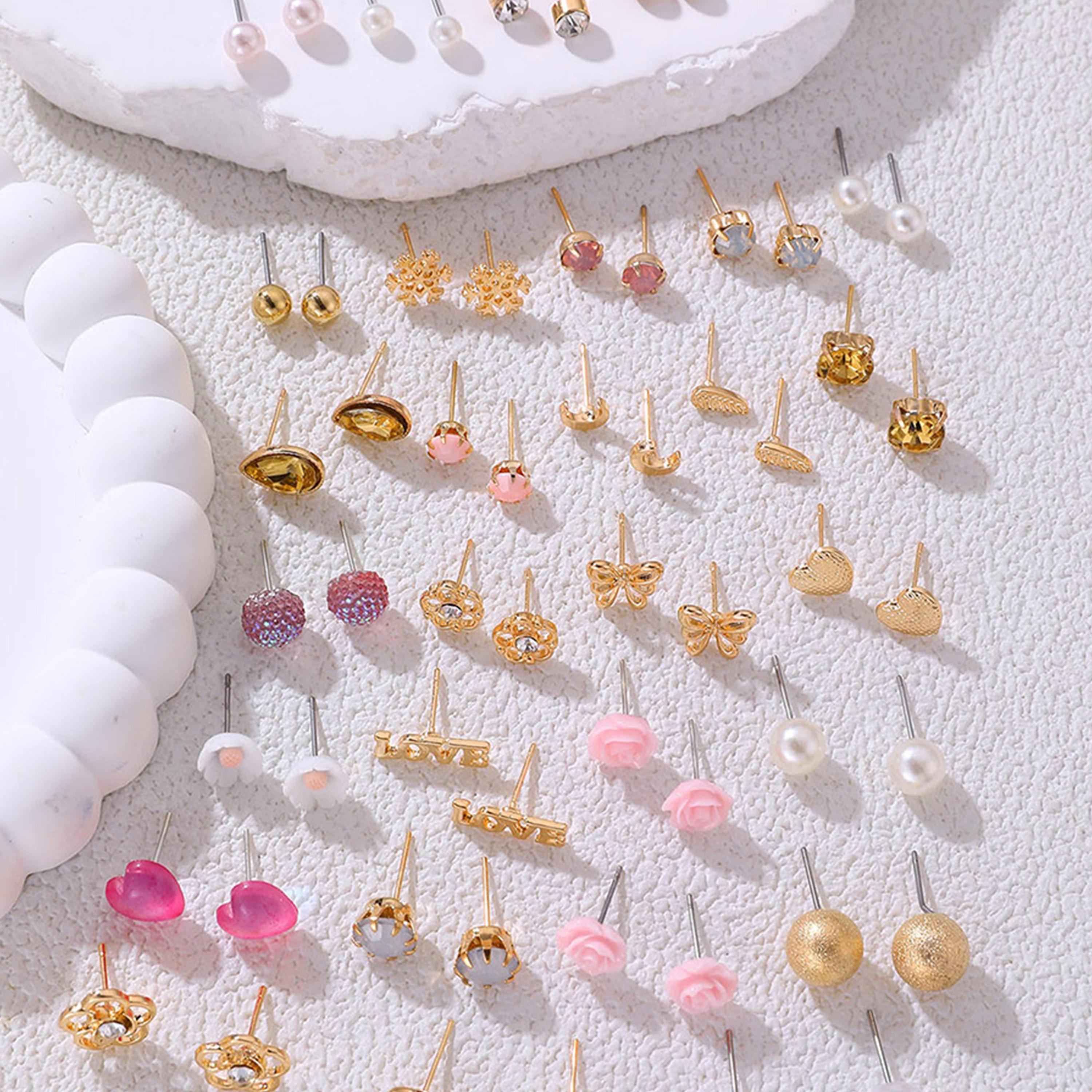 تيك تو - مجموعة من 30 زوجًا من الأقراط المتنوعة-women-watchesandjewellery-jewellery-earrings-image-2