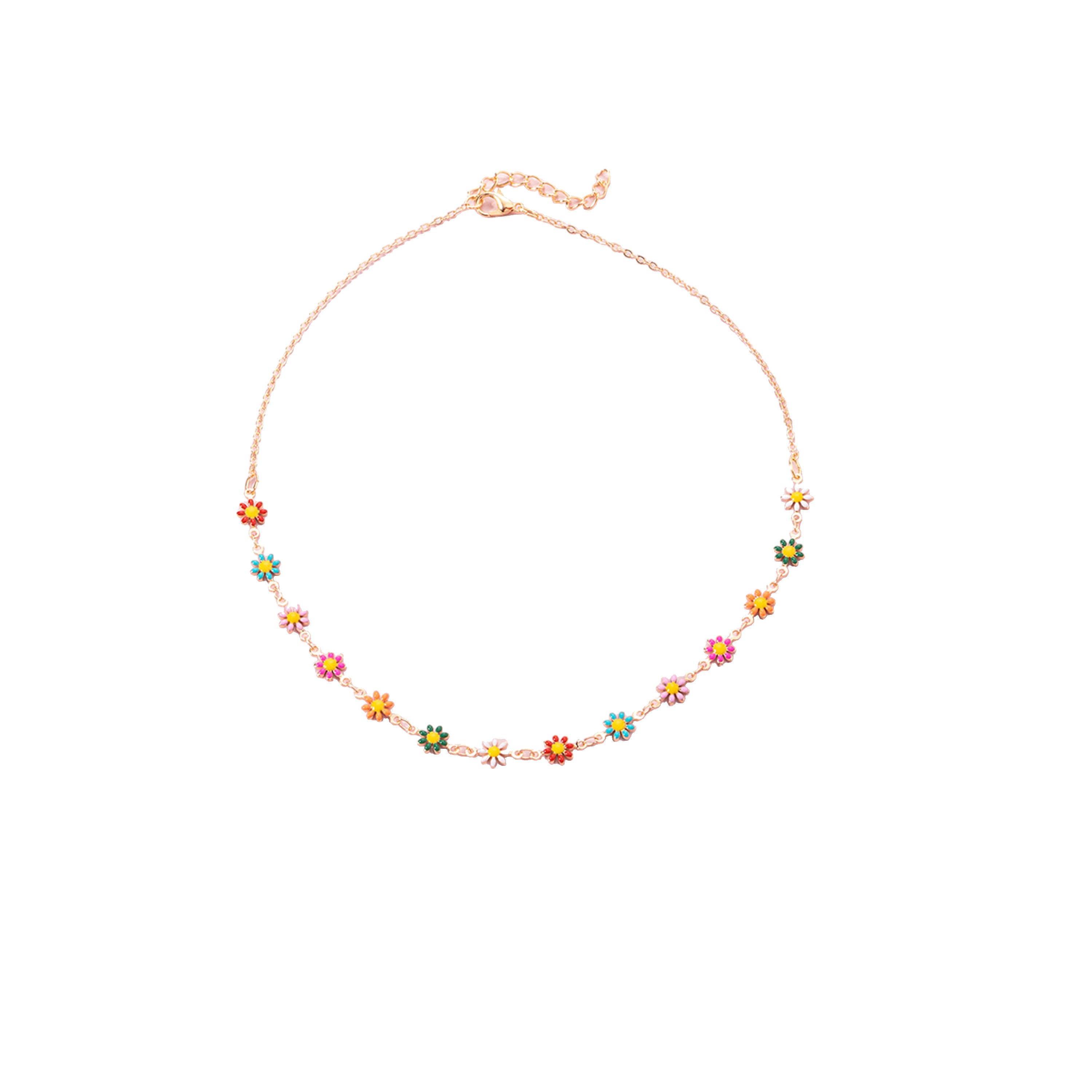 Take Two Women  Flower Decor Necklace-women-watchesandjewellery-jewellery-necklacesandpendants-image-1