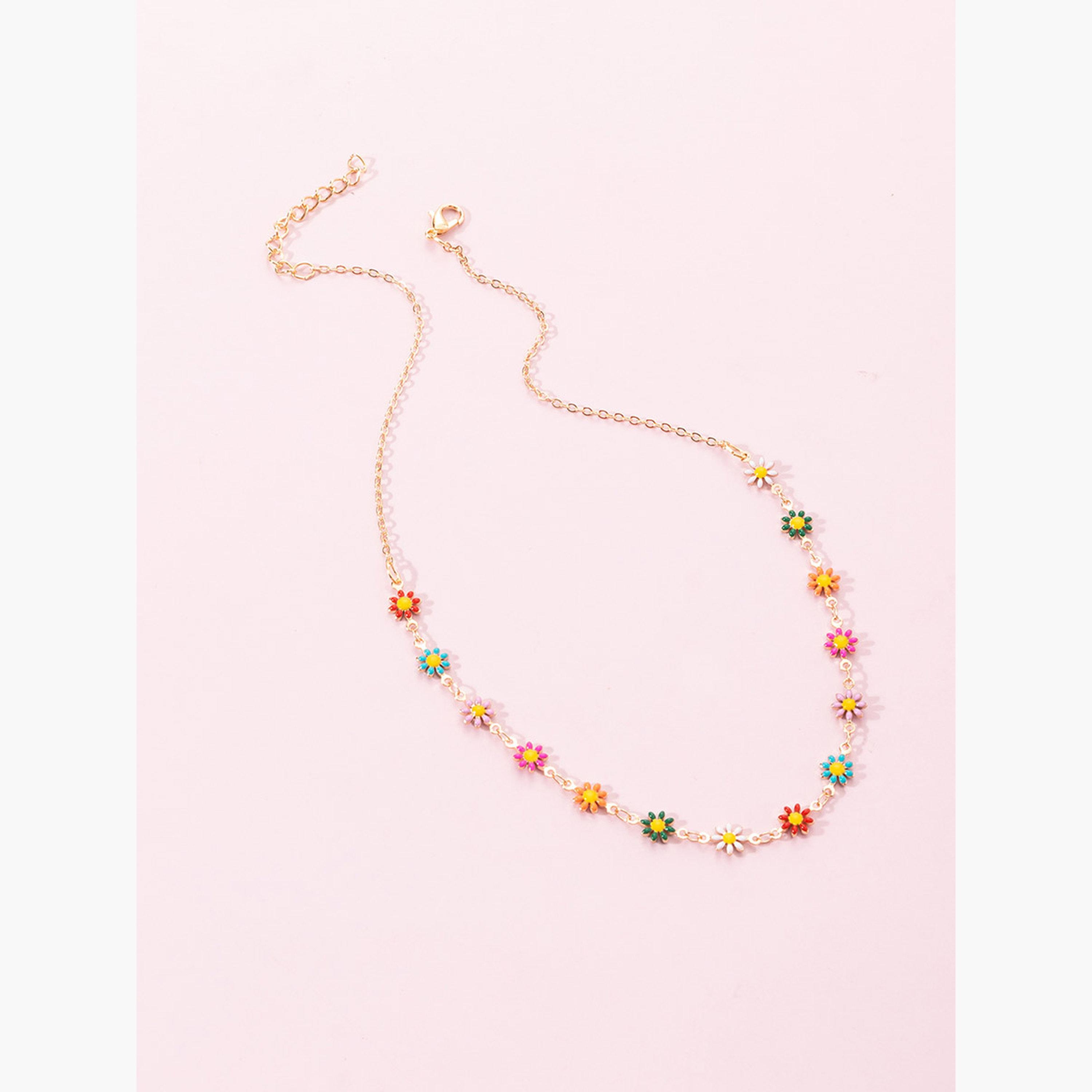 تيك تو - قلادة زهور-women-watchesandjewellery-jewellery-necklacesandpendants-image-3