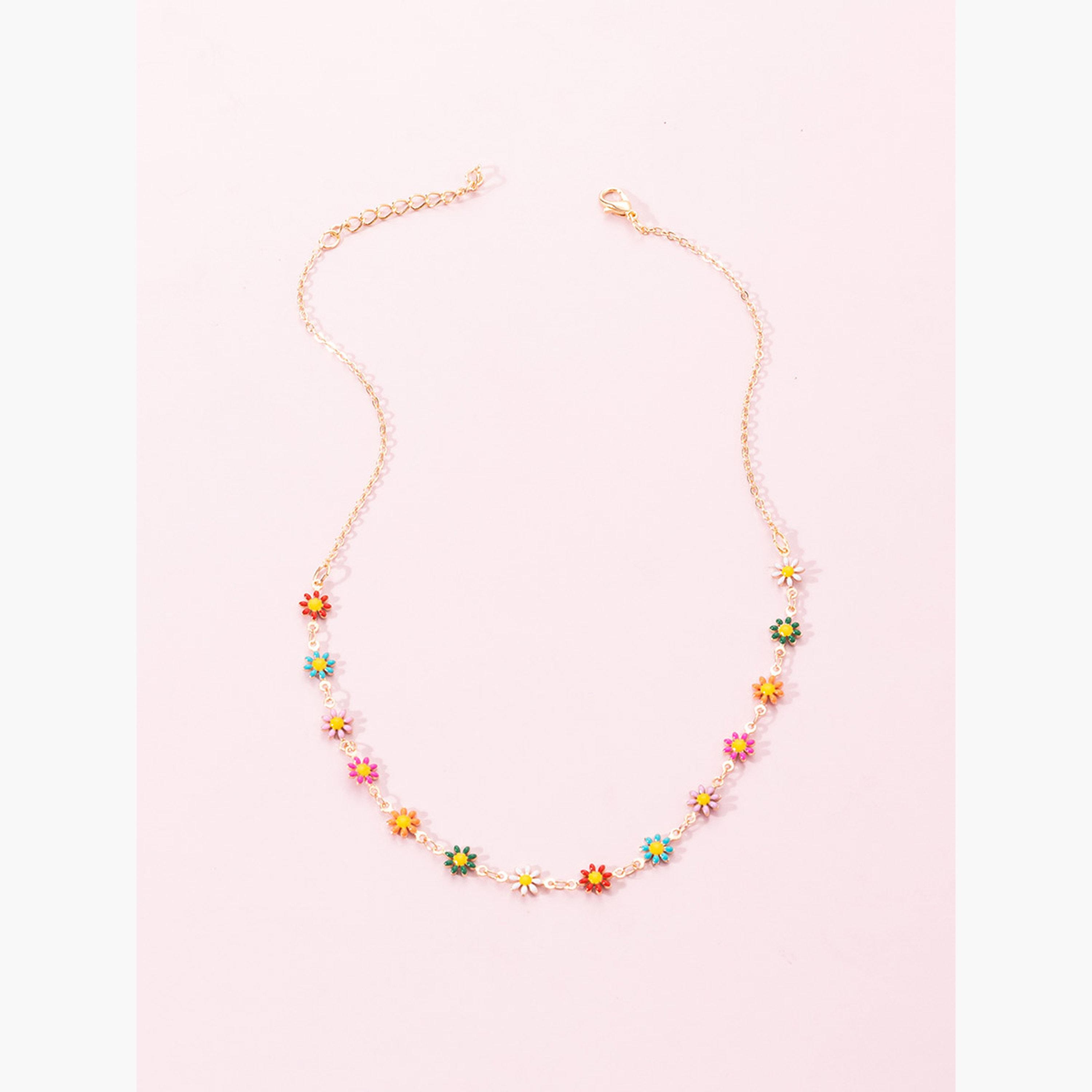 Take Two Women  Flower Decor Necklace-women-watchesandjewellery-jewellery-necklacesandpendants-image-5