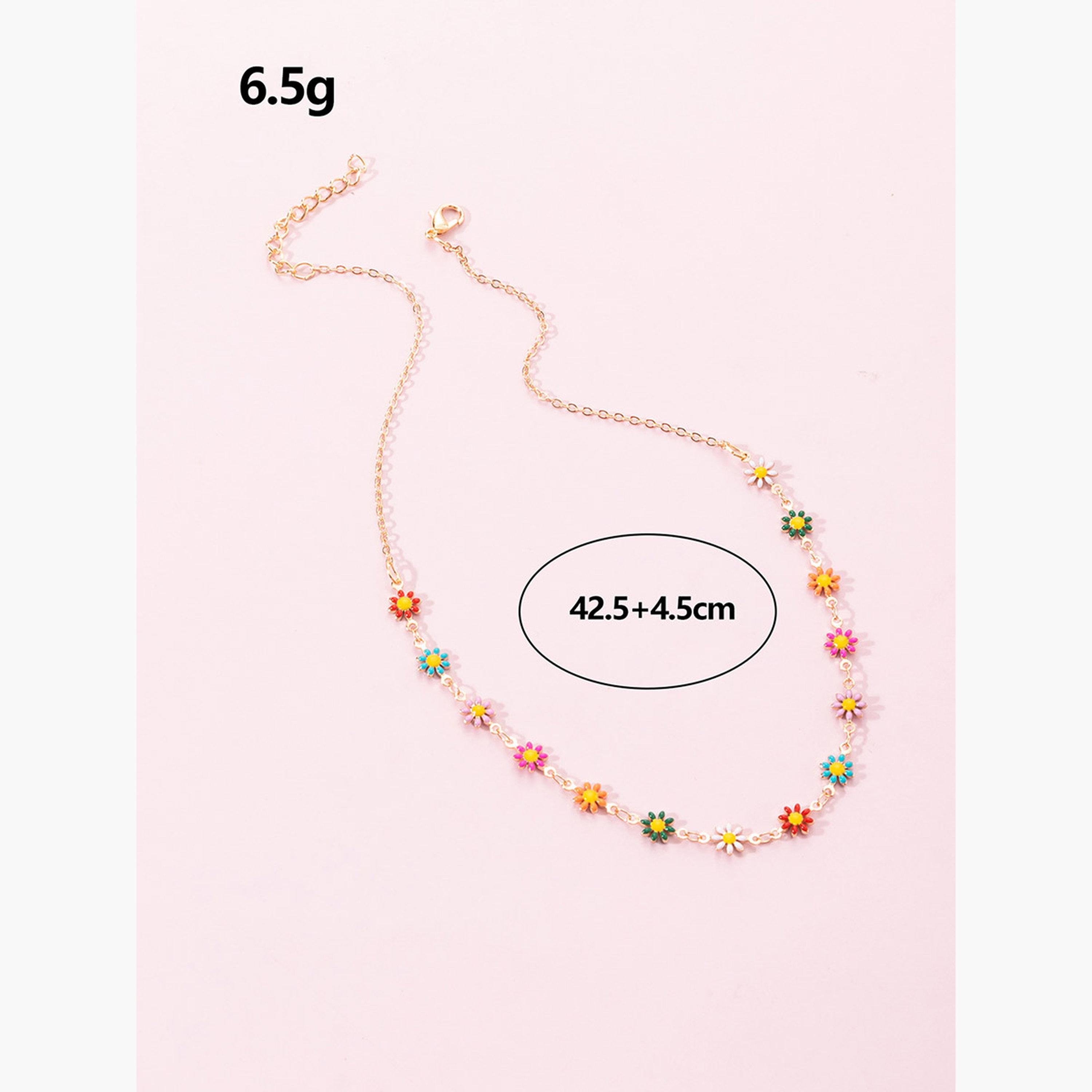 Take Two Women  Flower Decor Necklace-women-watchesandjewellery-jewellery-necklacesandpendants-image-6