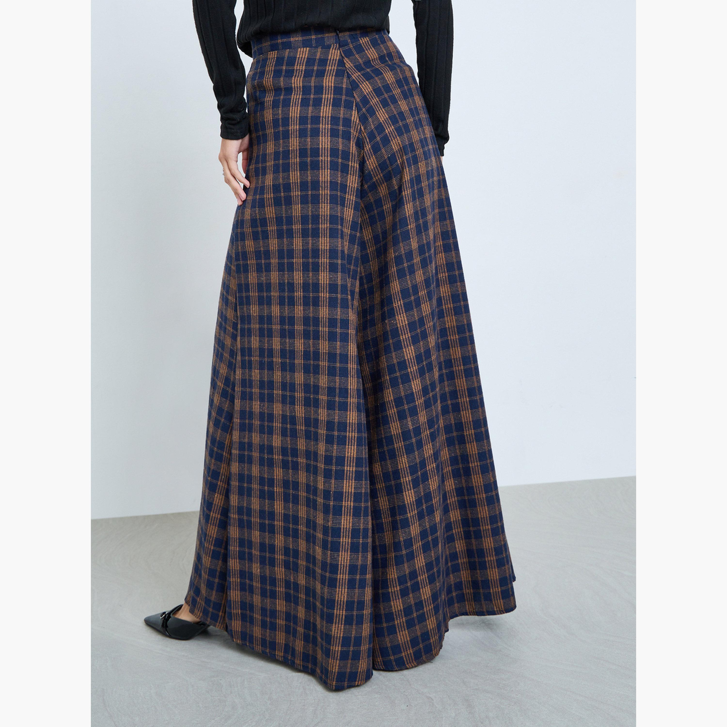 Take Two Women Checked Wide Leg Pant-women-clothing-bottoms-trousers-image-4