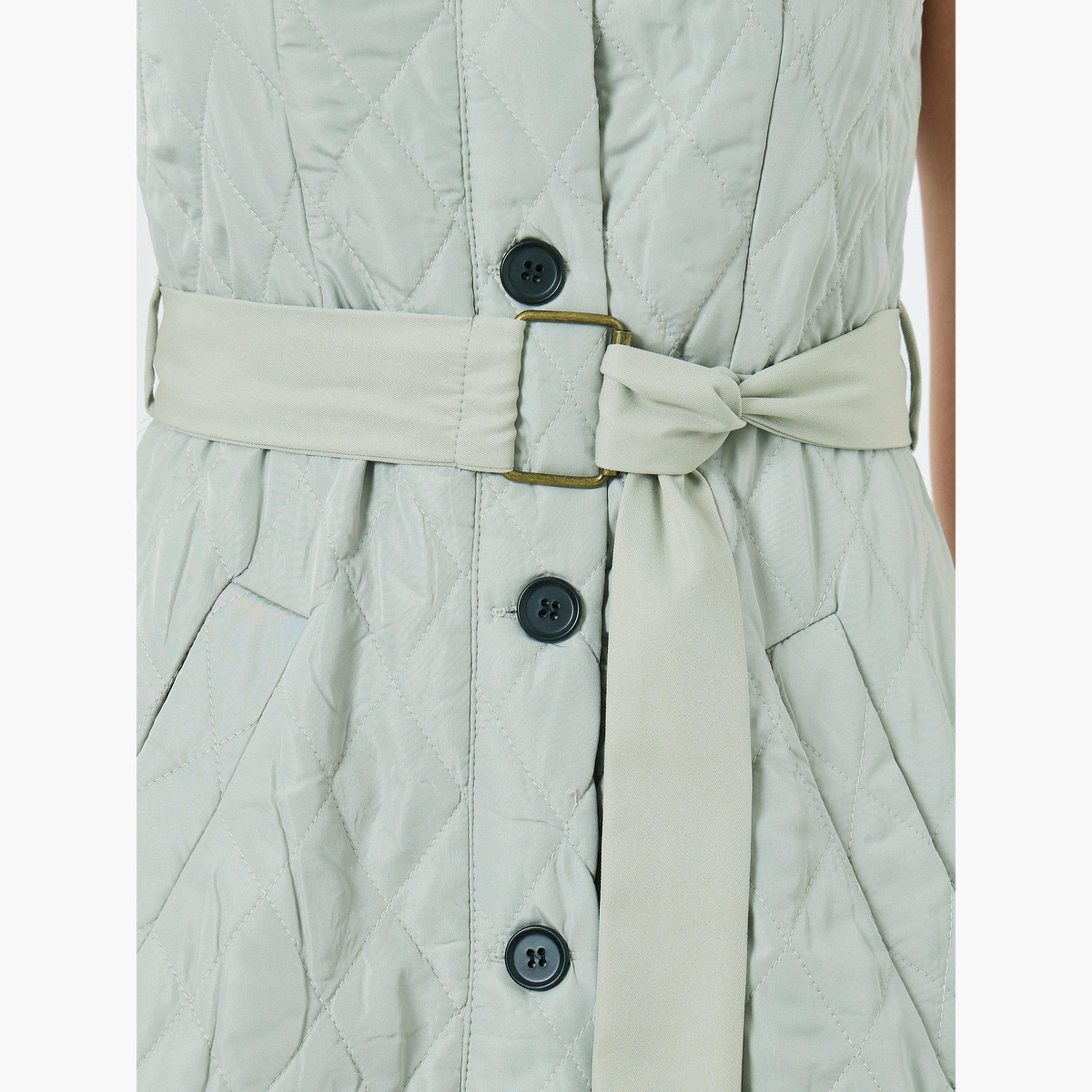 تيك تو - فستان أخضر مبطن مع جاكيت قصير للنساء-women-winterwear-coatsandjackets-jackets-image-4