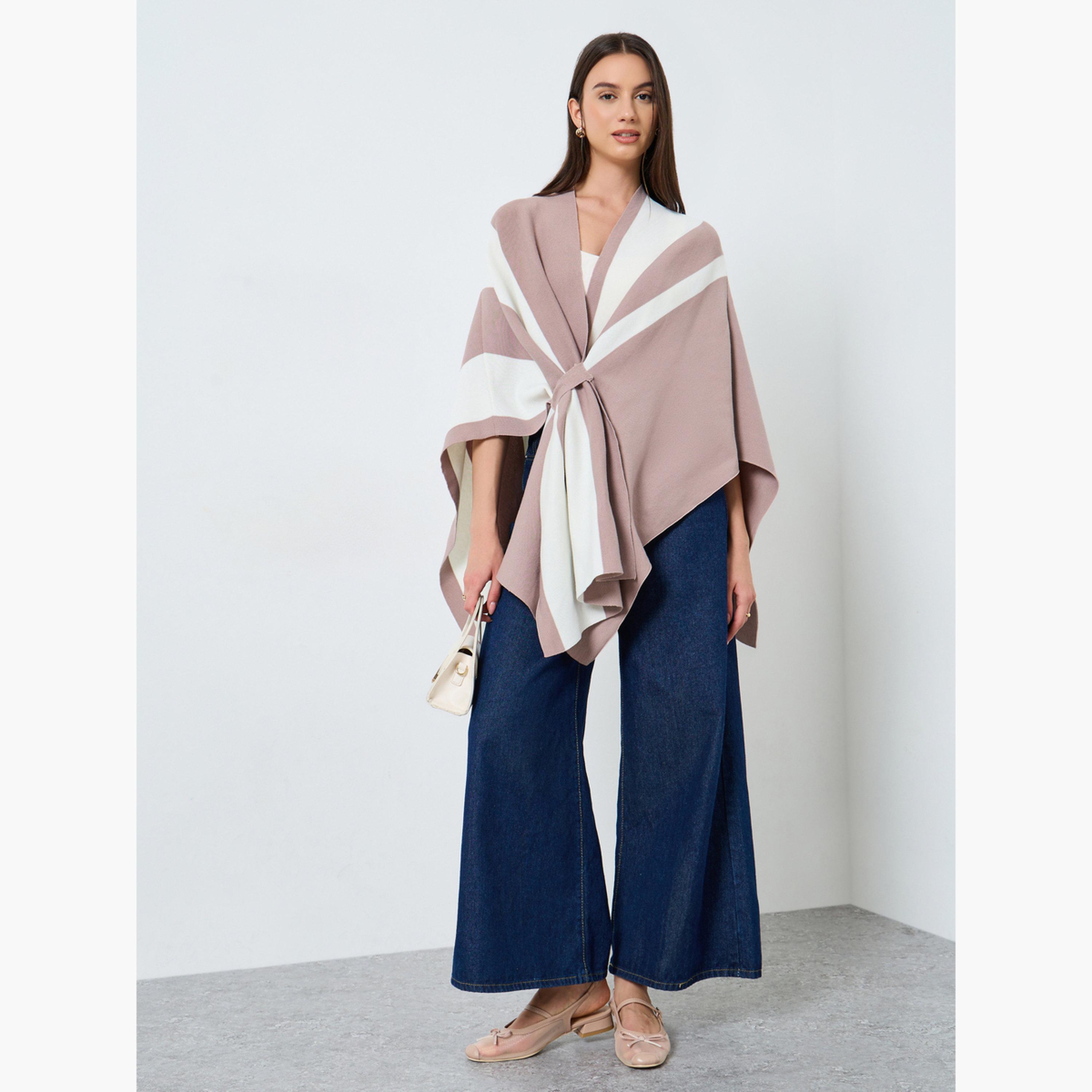 تيك تو - كارديغان بيج بحافة غير متماثلة ملفوف-women-clothing-cardigansandjumpers-cardigans-image-2