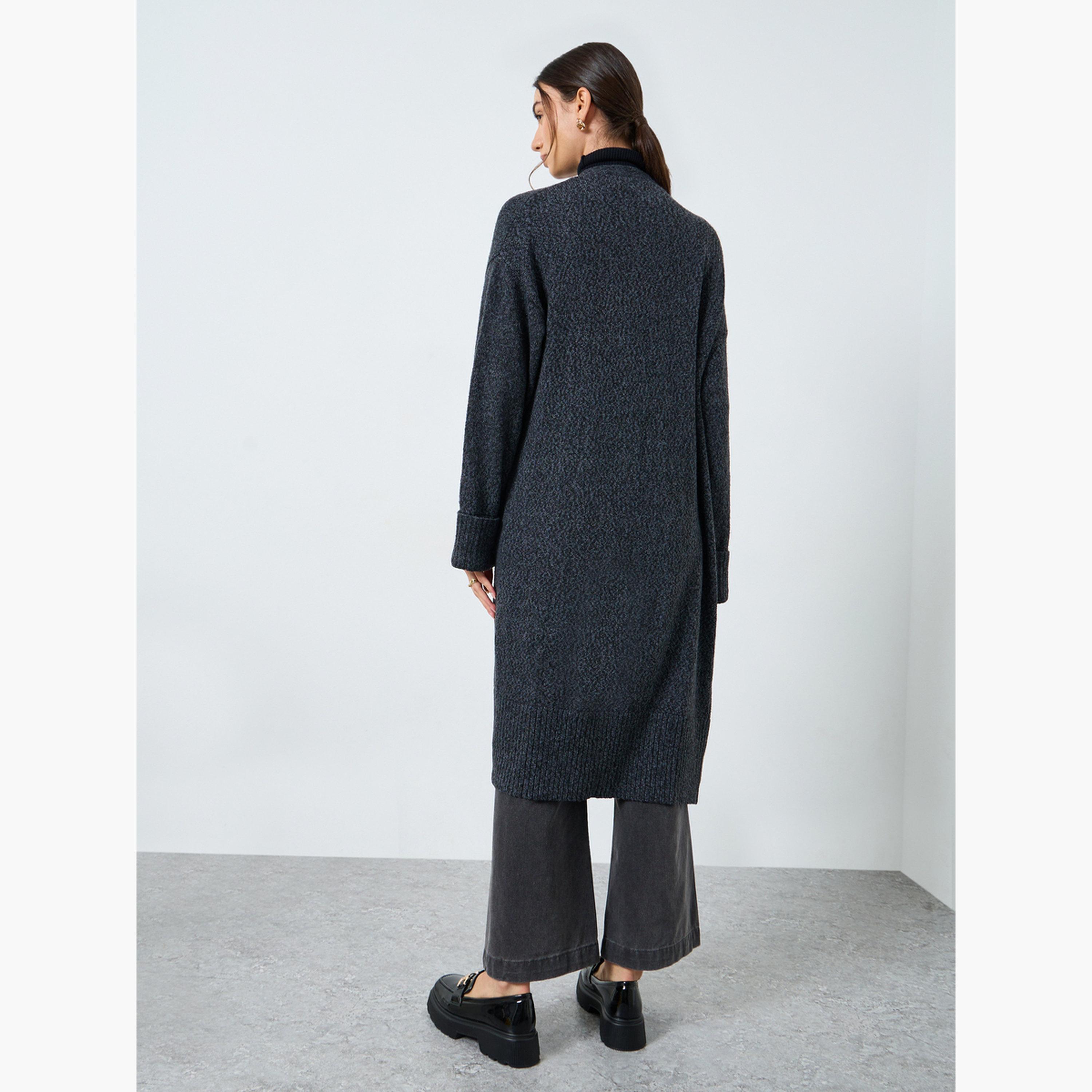 Take Two Charcoal Midi Cardigan with Patch Pocket-women-clothing-cardigansandjumpers-cardigans-image-3