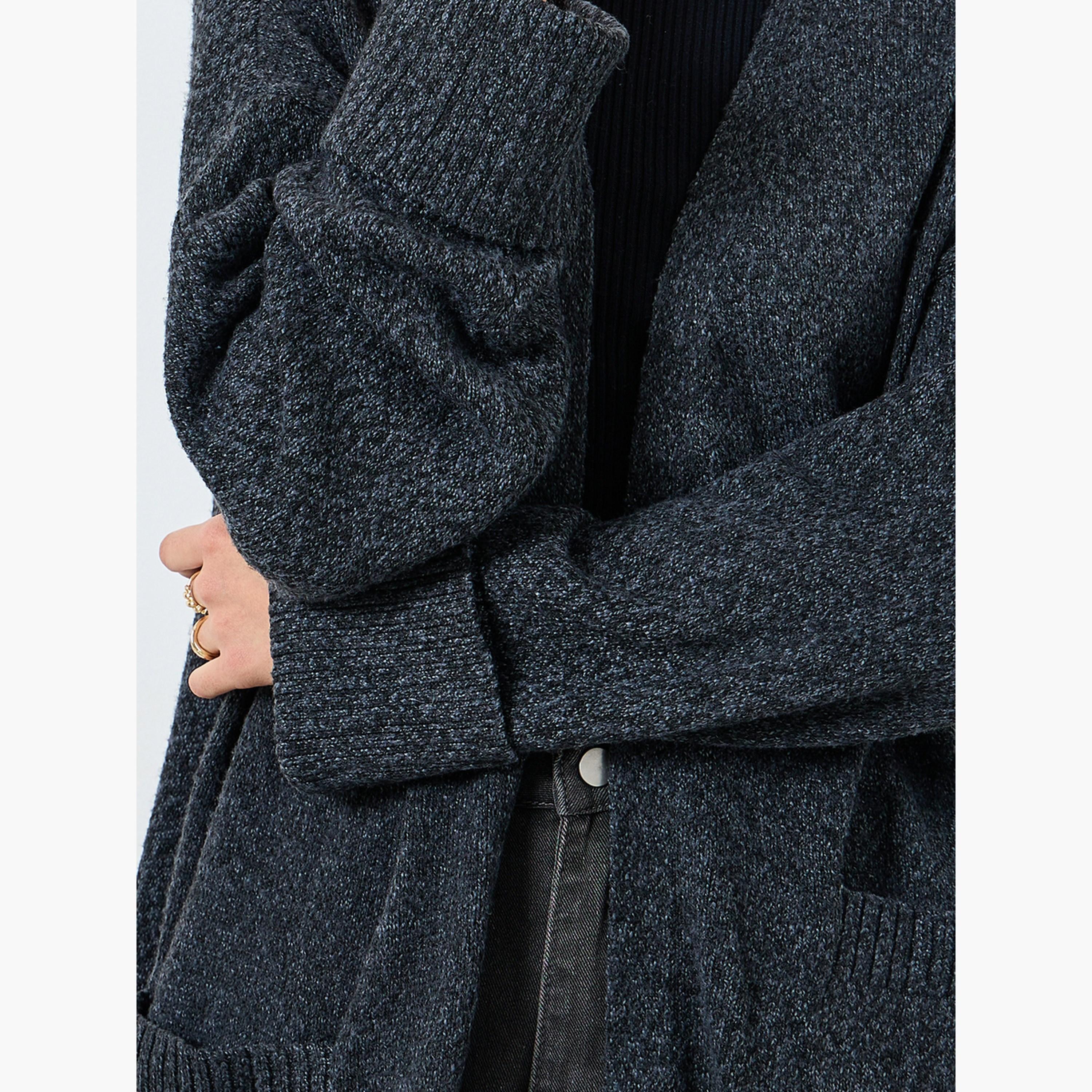 Take Two Charcoal Midi Cardigan with Patch Pocket-women-clothing-cardigansandjumpers-cardigans-image-5