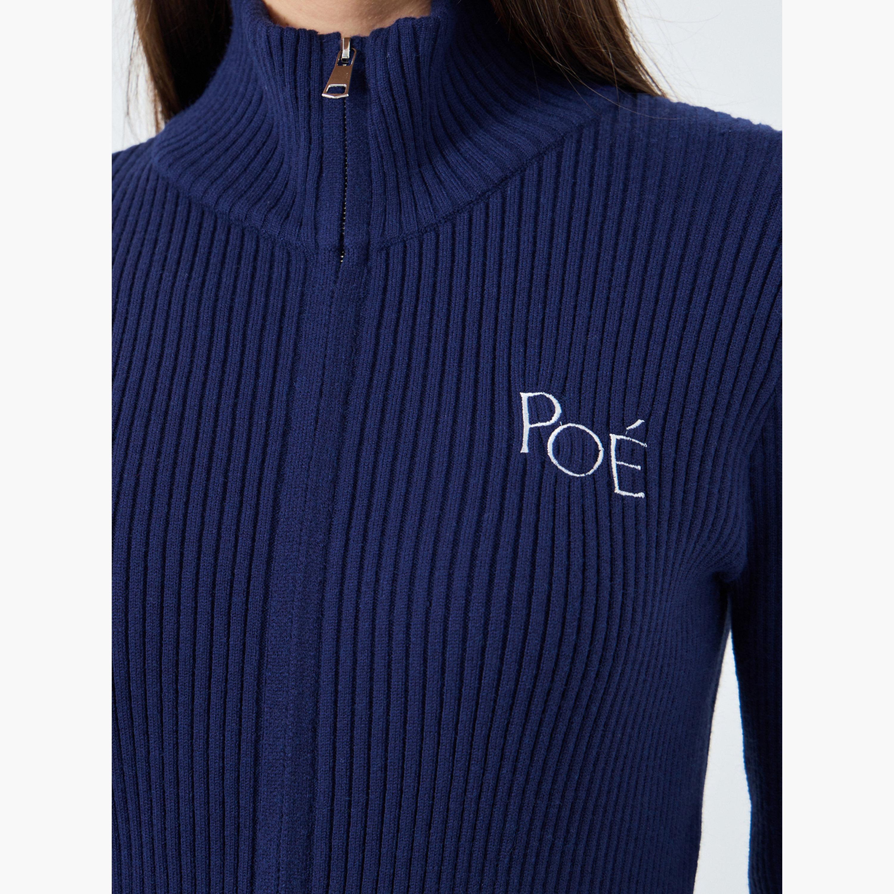Take Two Solid High Neck Zip Up Knitted Top-women-clothing-cardigansandjumpers-jumpers-image-4