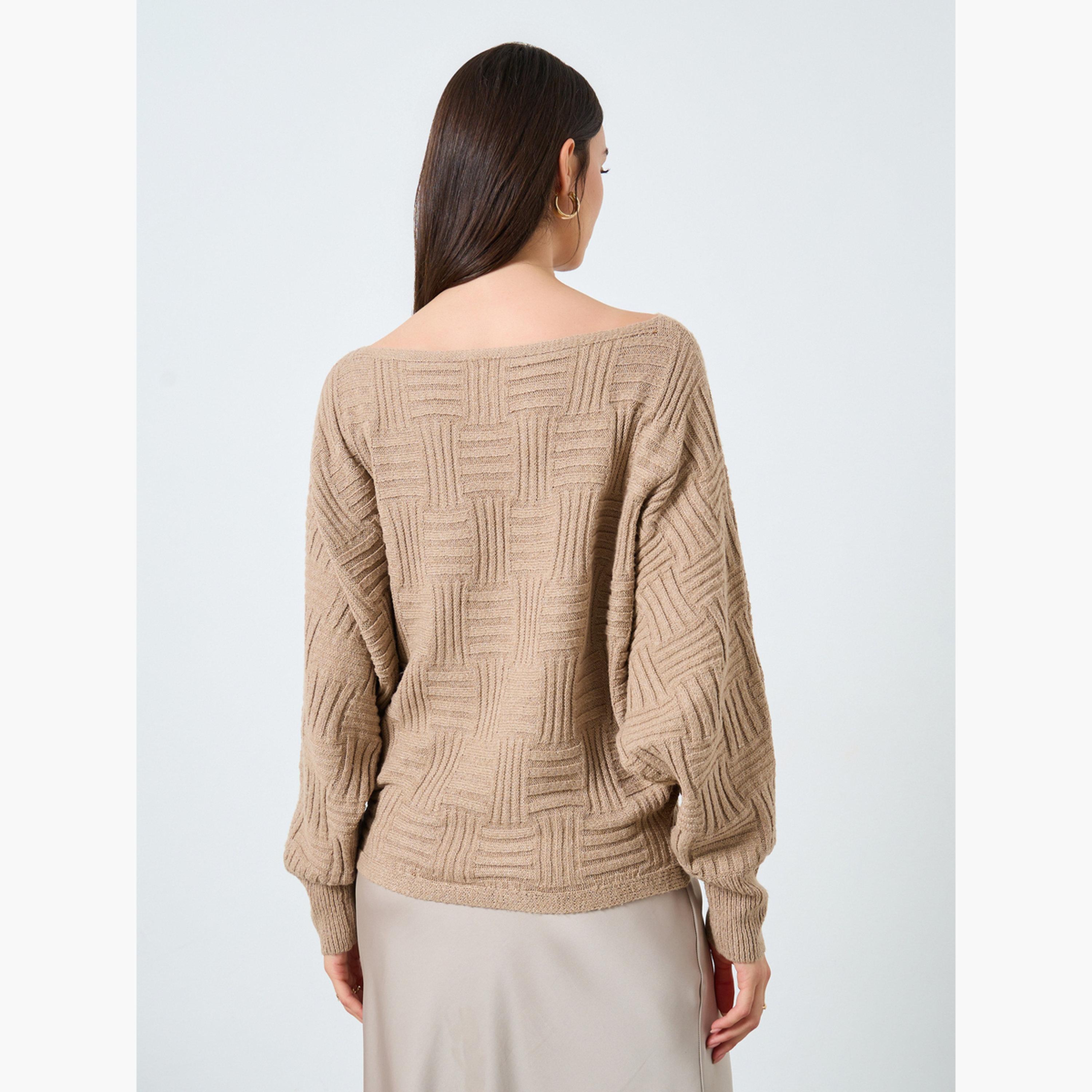 تيك تو - سترة محبوكة بلون البشرة بأكمام خفاش-women-clothing-cardigansandjumpers-jumpers-image-3