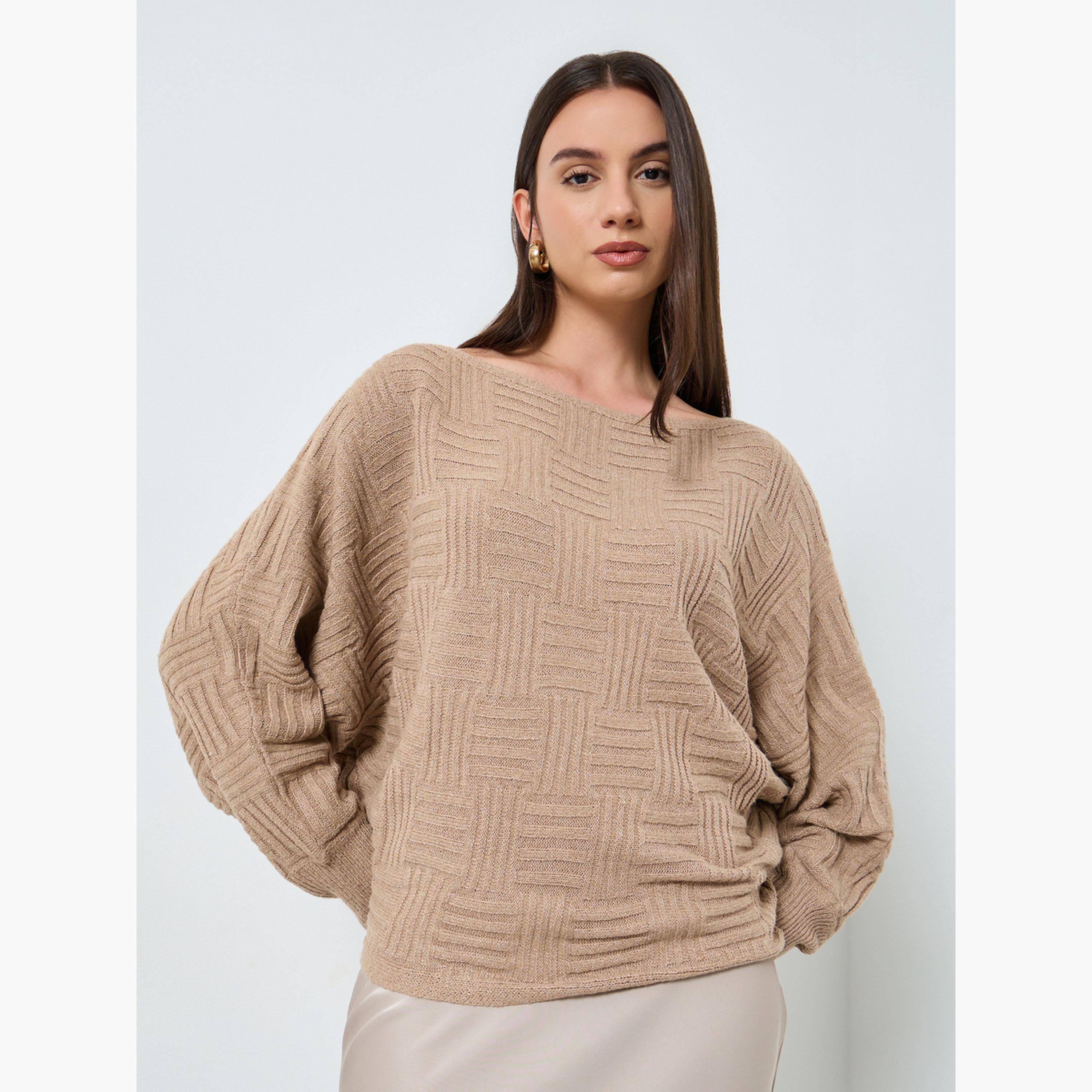 تيك تو - سترة محبوكة بلون البشرة بأكمام خفاش-women-clothing-cardigansandjumpers-jumpers-image-4