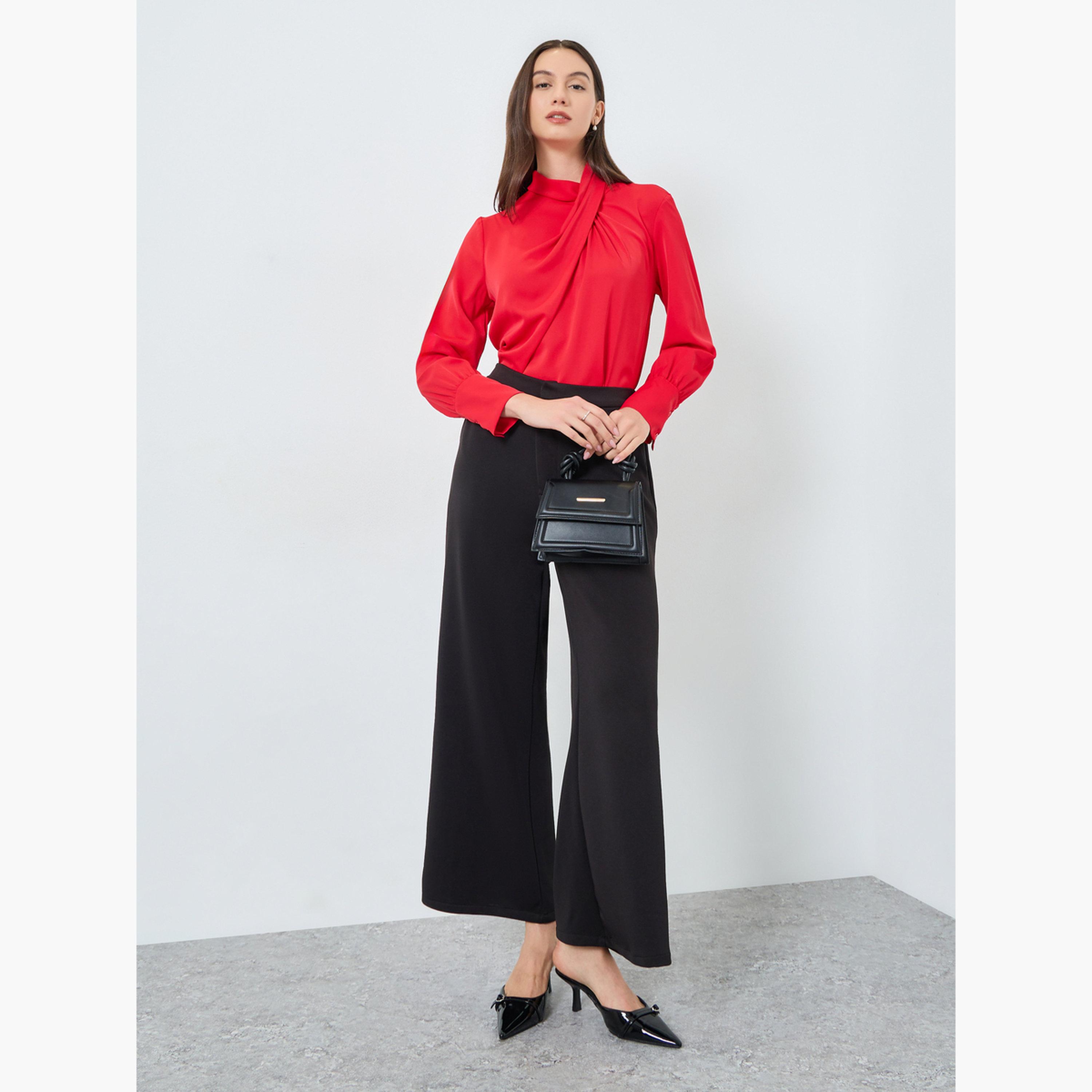 Take Two Solid Cross Neck Long Sleeve Top-women-clothing-shirtsandblouses-blouses-image-2
