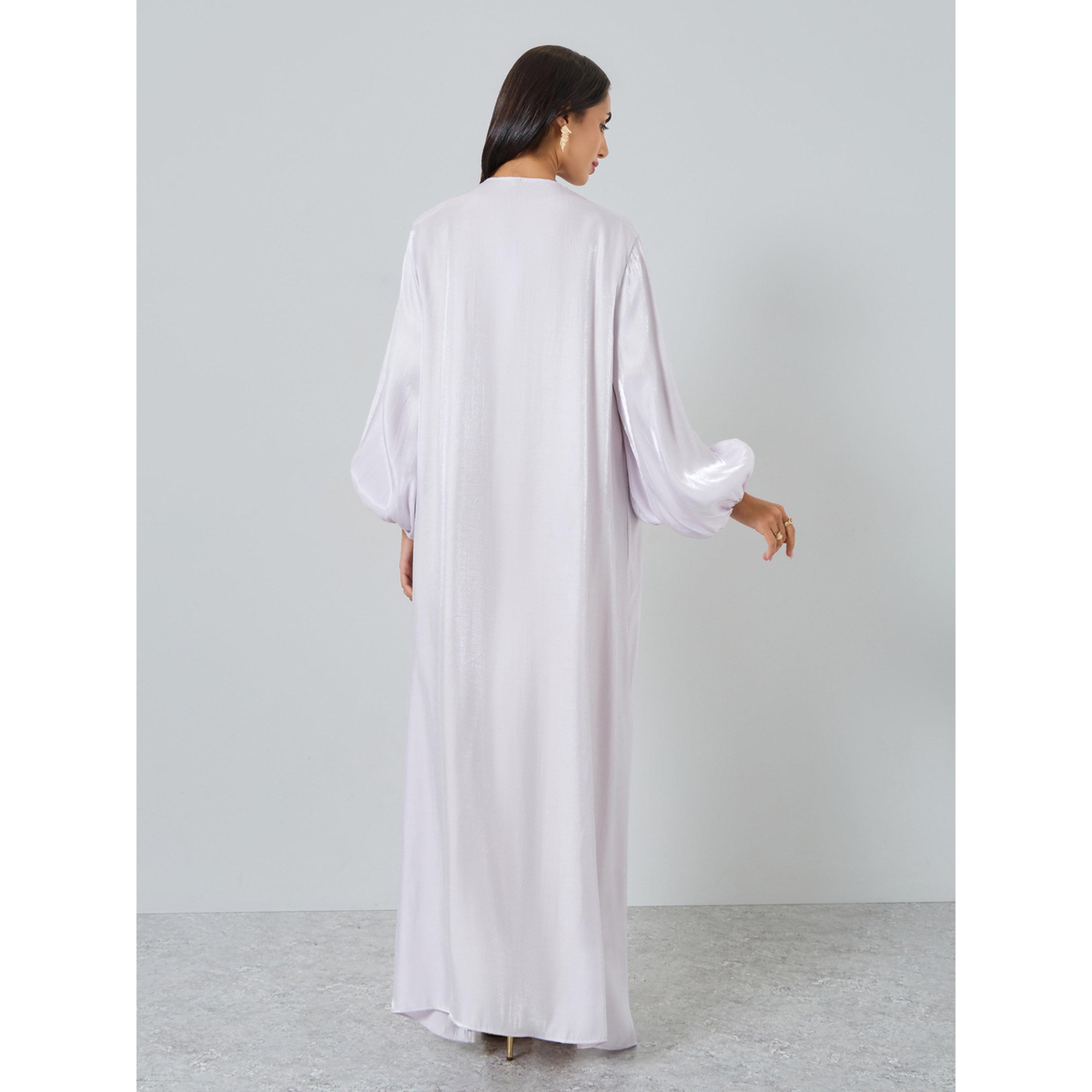 عباية ساتان بأكمام واسعة وتفاصيل براقة-women-arabicclothing-abayas-image-4