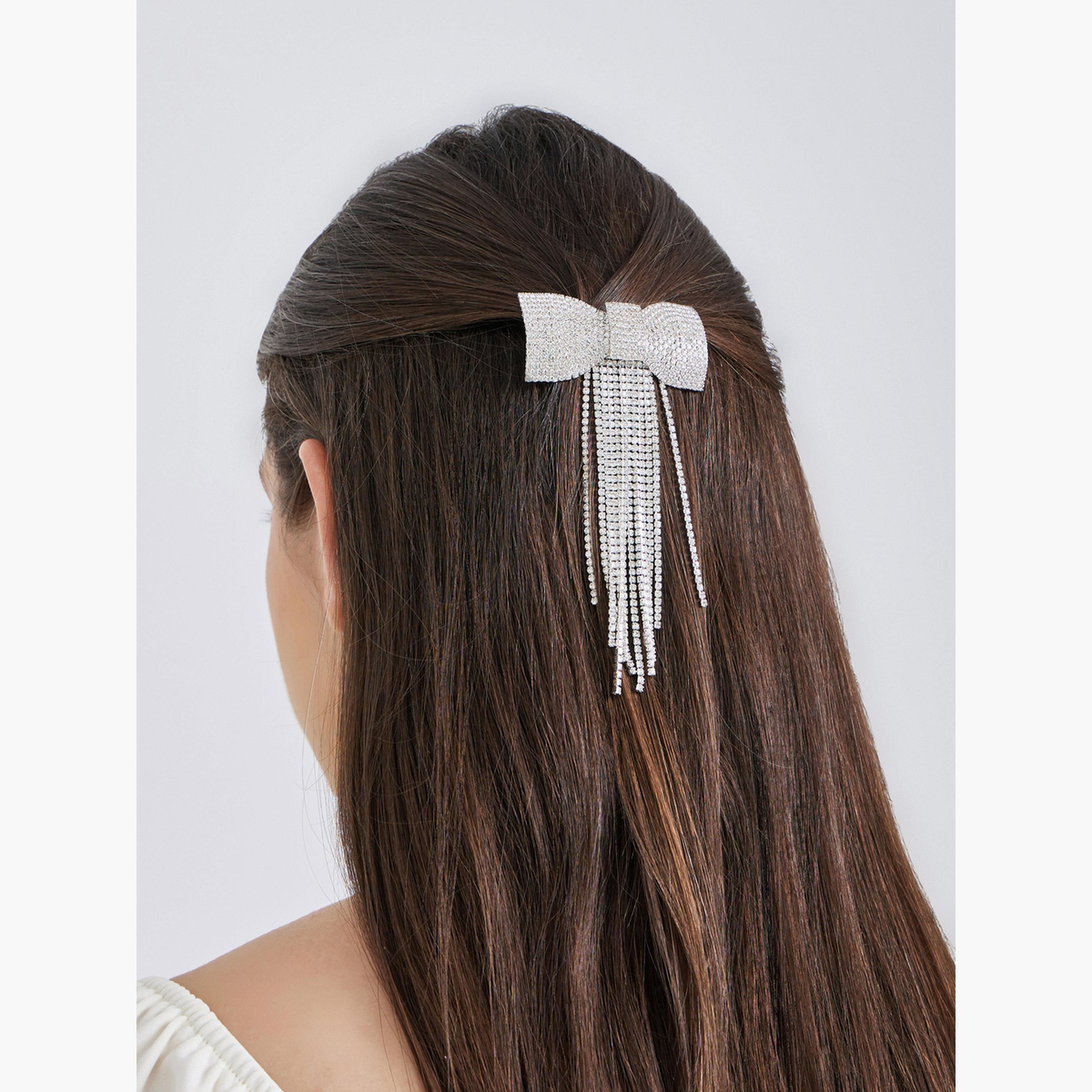 Styli Embellished Barrette Hair Clip-women-hairaccessories-clips-image-2