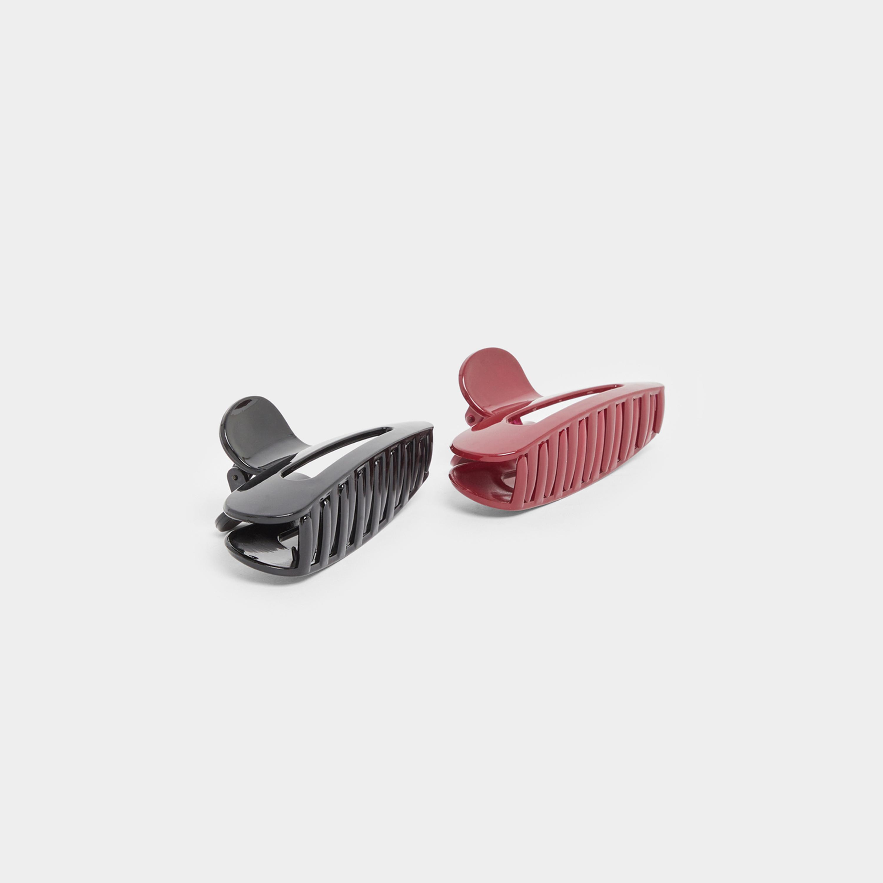 Styli Set of 2 - Plain Hair Claw-women-hairaccessories-clips-image-1