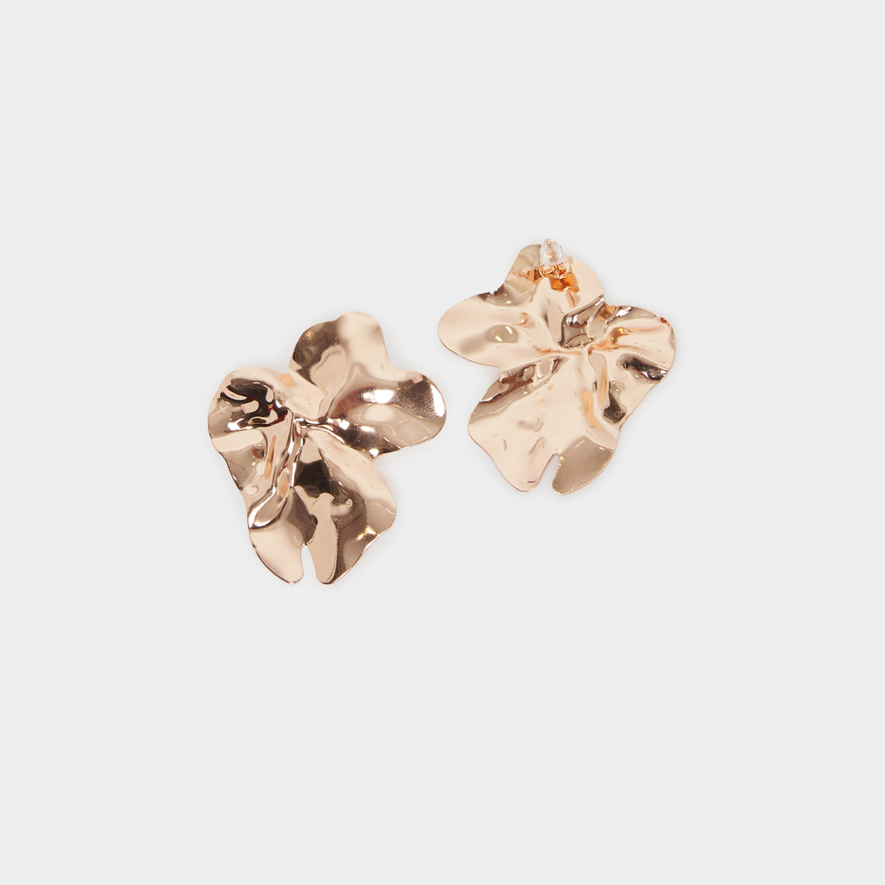 Styli Textured Leaf Design Earrings-women-watchesandjewellery-jewellery-earrings-image-3