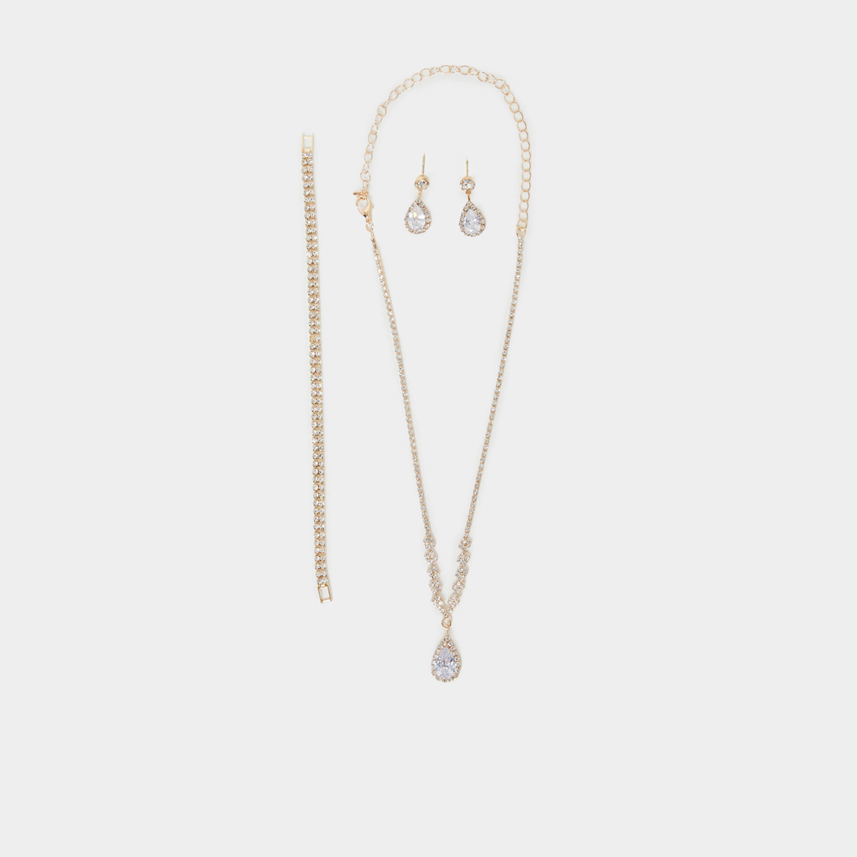 Styli Embellished Necklace, Earring and Bracelet Jewelry Set-women-watchesandjewellery-jewellery-jewellerysets-image-1